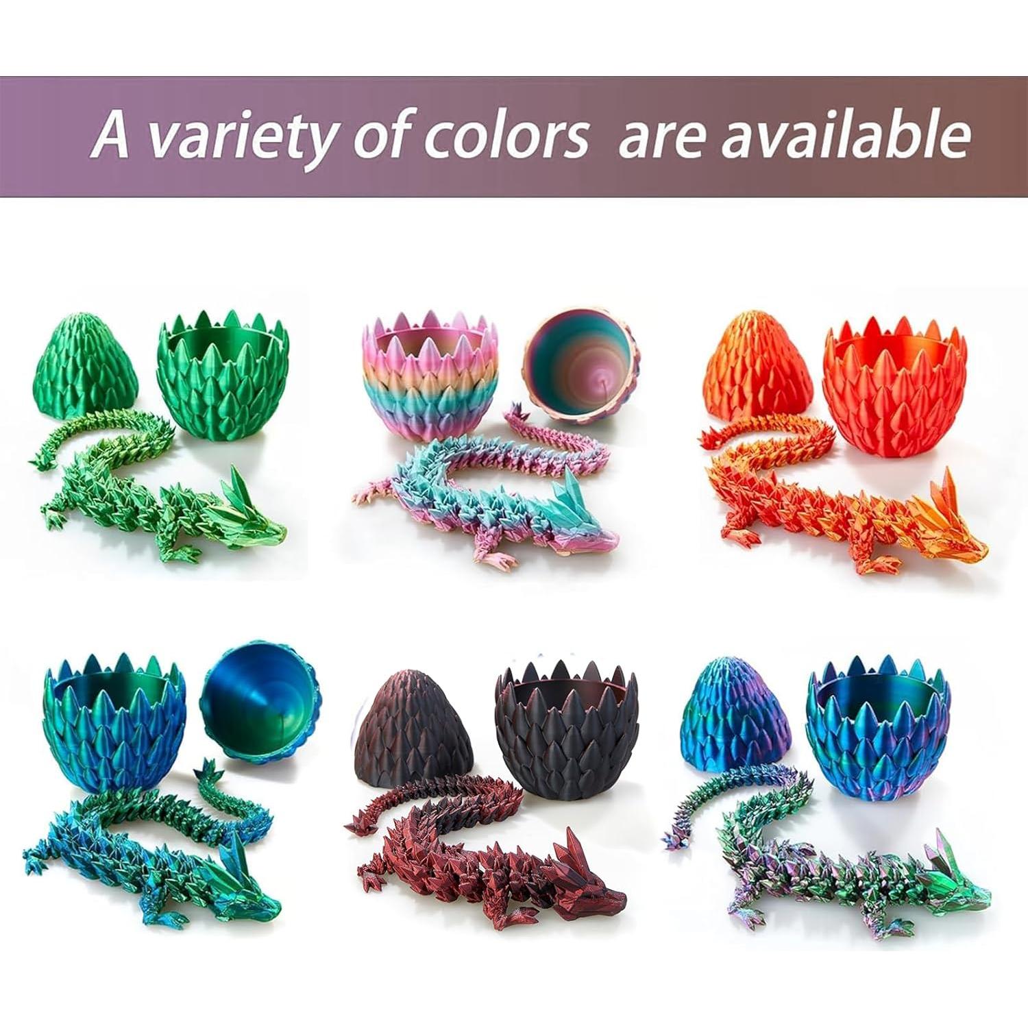 Huevo de Dragón Impreso en 3D OasisLuxe 38 cm Articulado