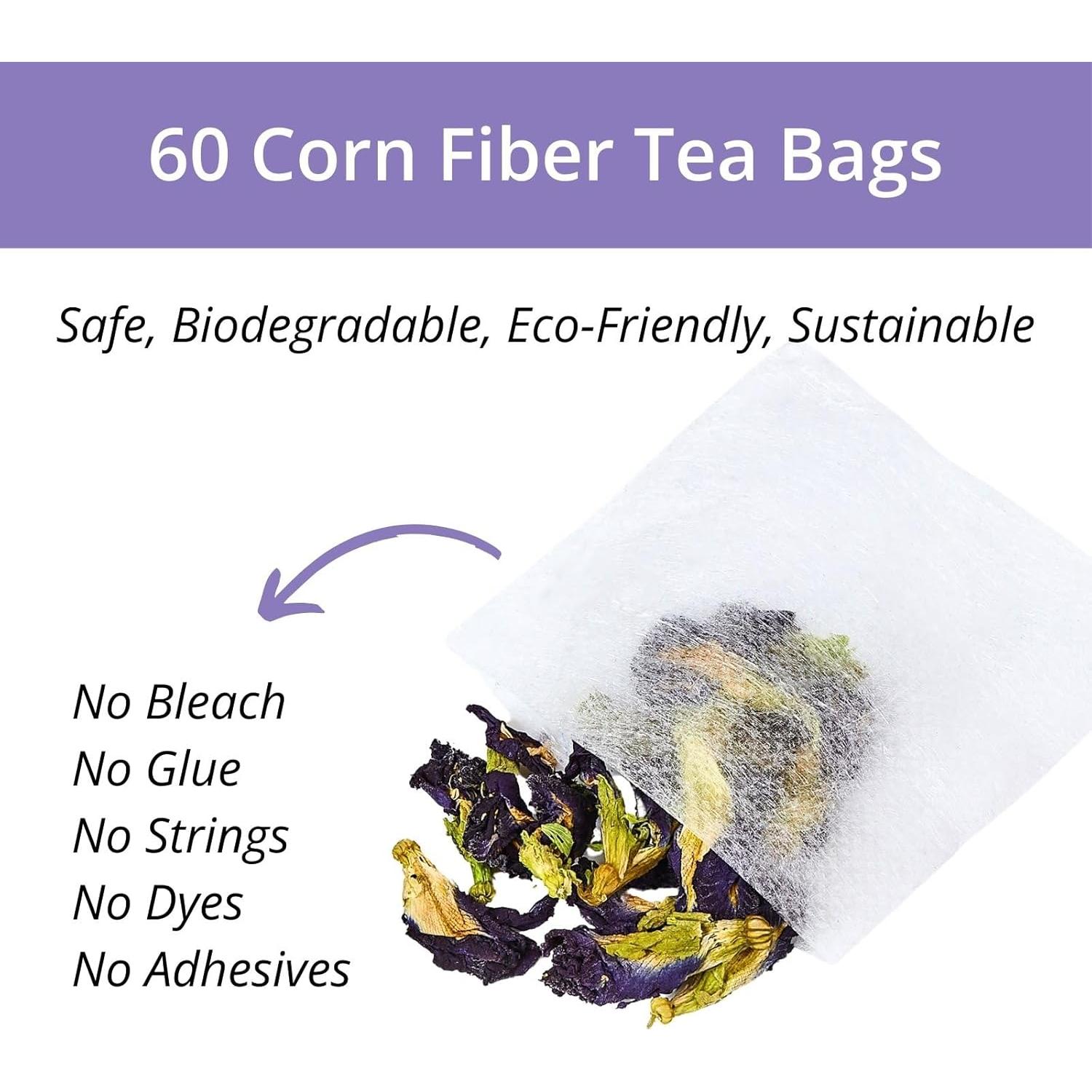 60 Bolsitas de Té de Flor de Guisante Mariposa VitalForest