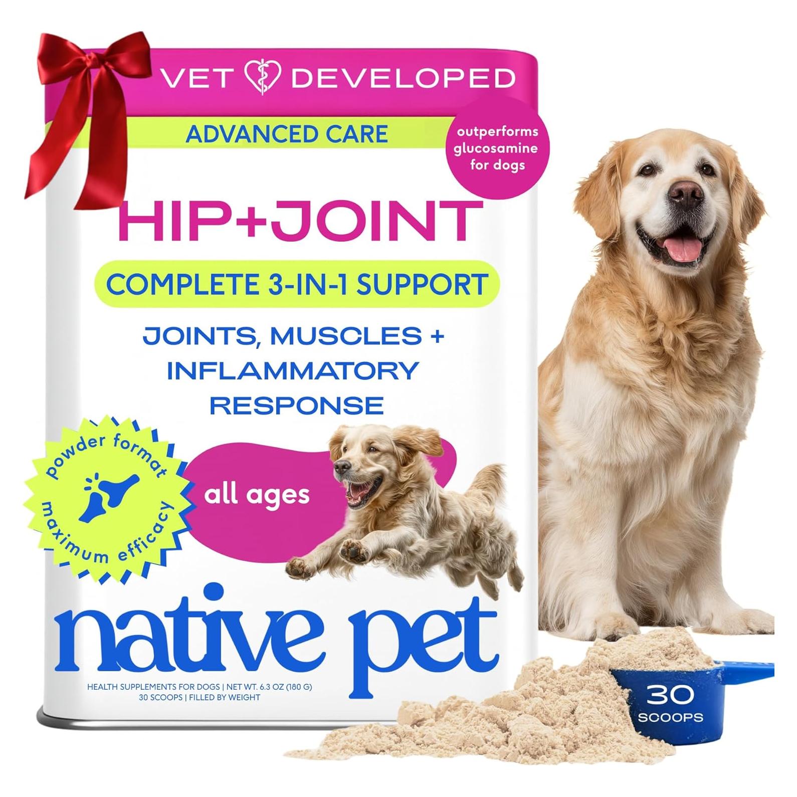 Suplemento para Articulaciones Perros Native Pet 30 Cucharadas