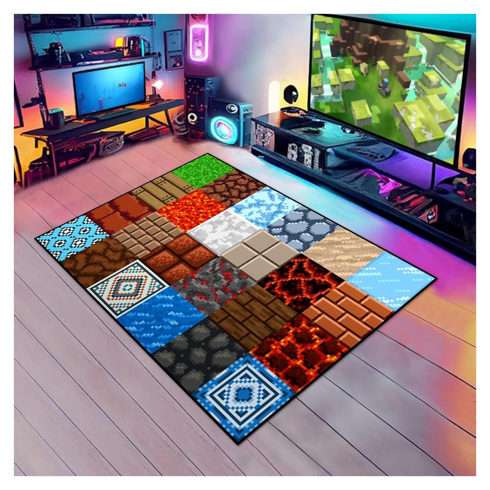 Alfombra de Juego Antideslizante Choosmile 1.02x1.52m Píxeles