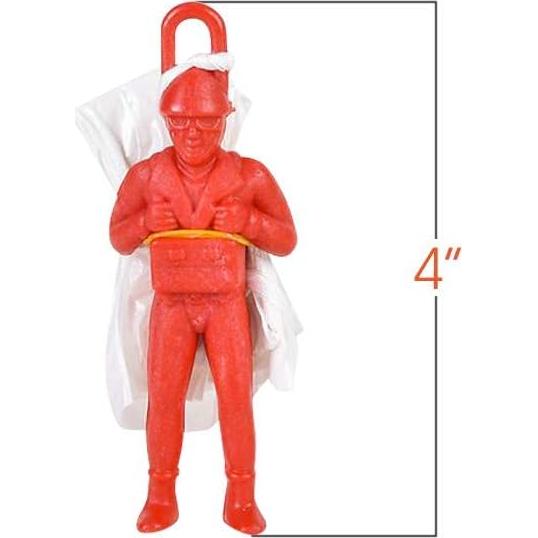 Mini Paracaidistas ArtCreativity, Paquete de 12, Juguetes Coloridos