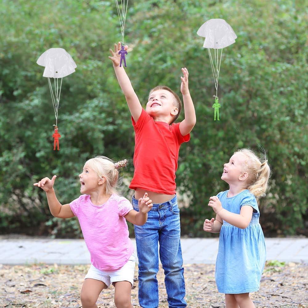 Mini Paracaidistas ArtCreativity, Paquete de 12, Juguetes Coloridos