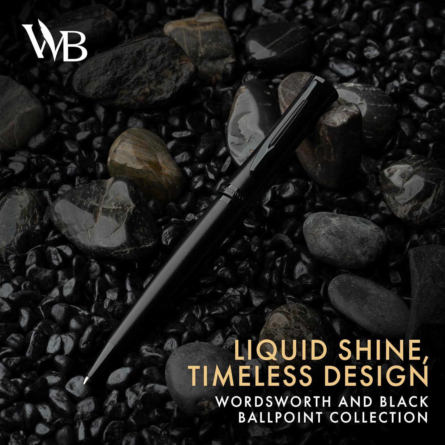 Bolígrafo de Lujo Wordsworth & Black Todo Negro Recargable