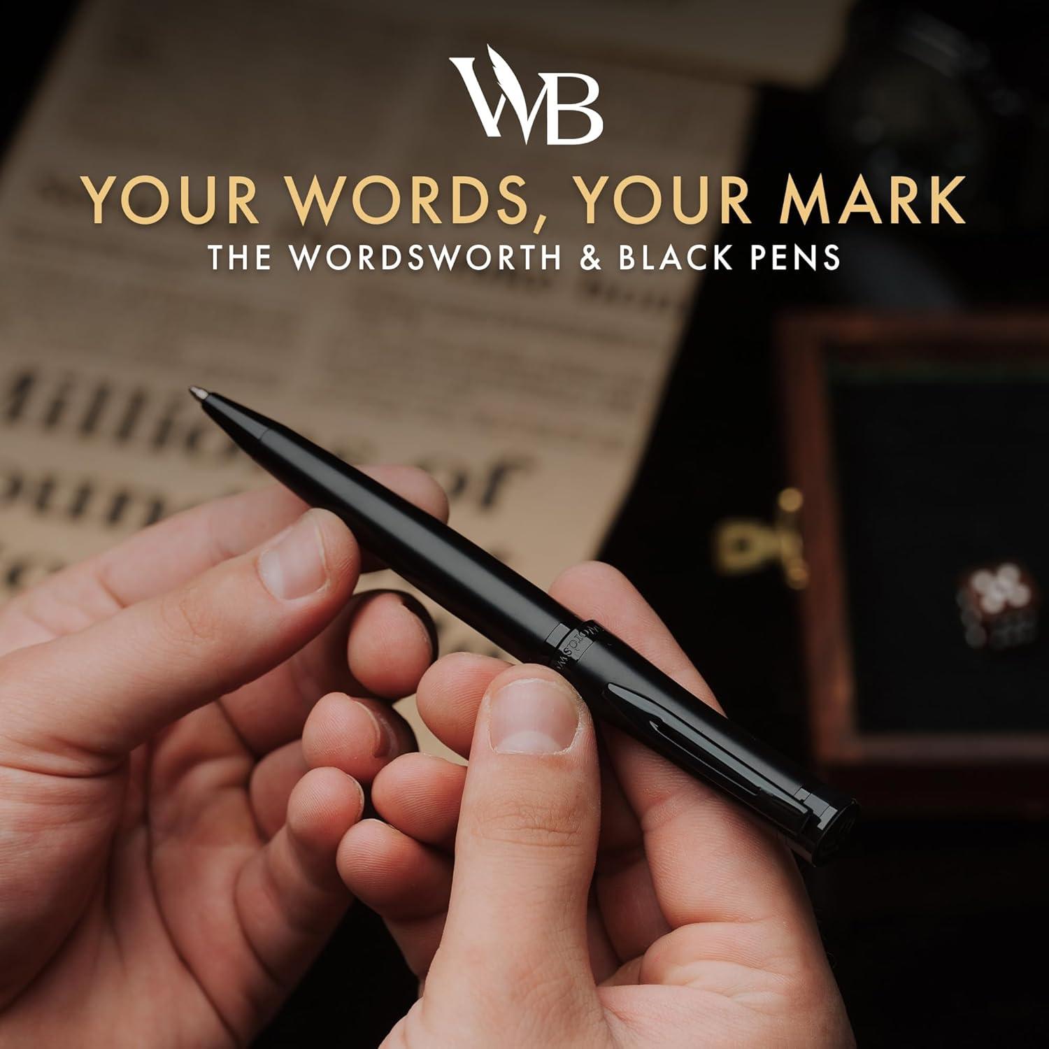 Bolígrafo de Lujo Wordsworth & Black Todo Negro Recargable
