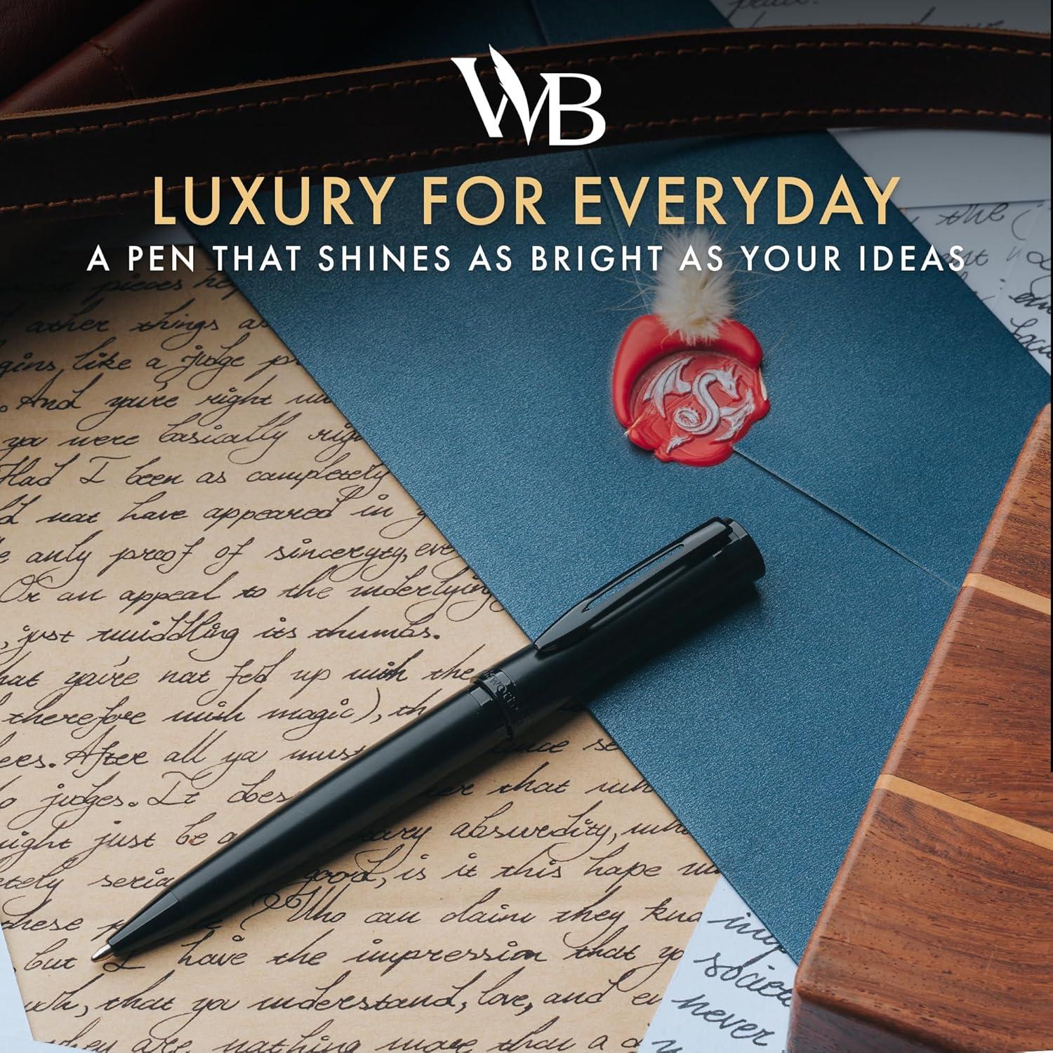 Bolígrafo de Lujo Wordsworth & Black Todo Negro Recargable