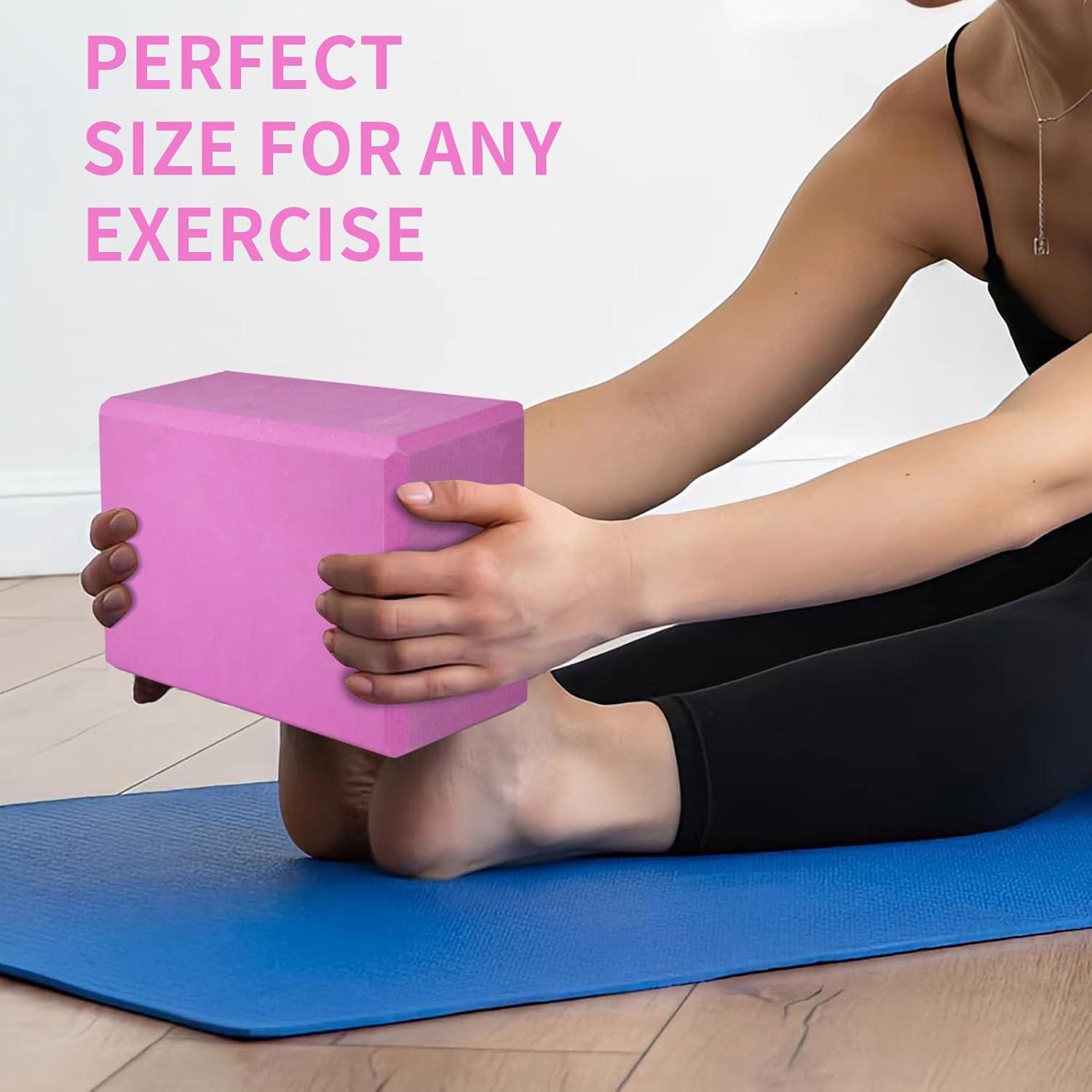 Juego de 2 Bloques de Yoga H.J. Immbir Antideslizantes 22.86x15.24x10.16 cm