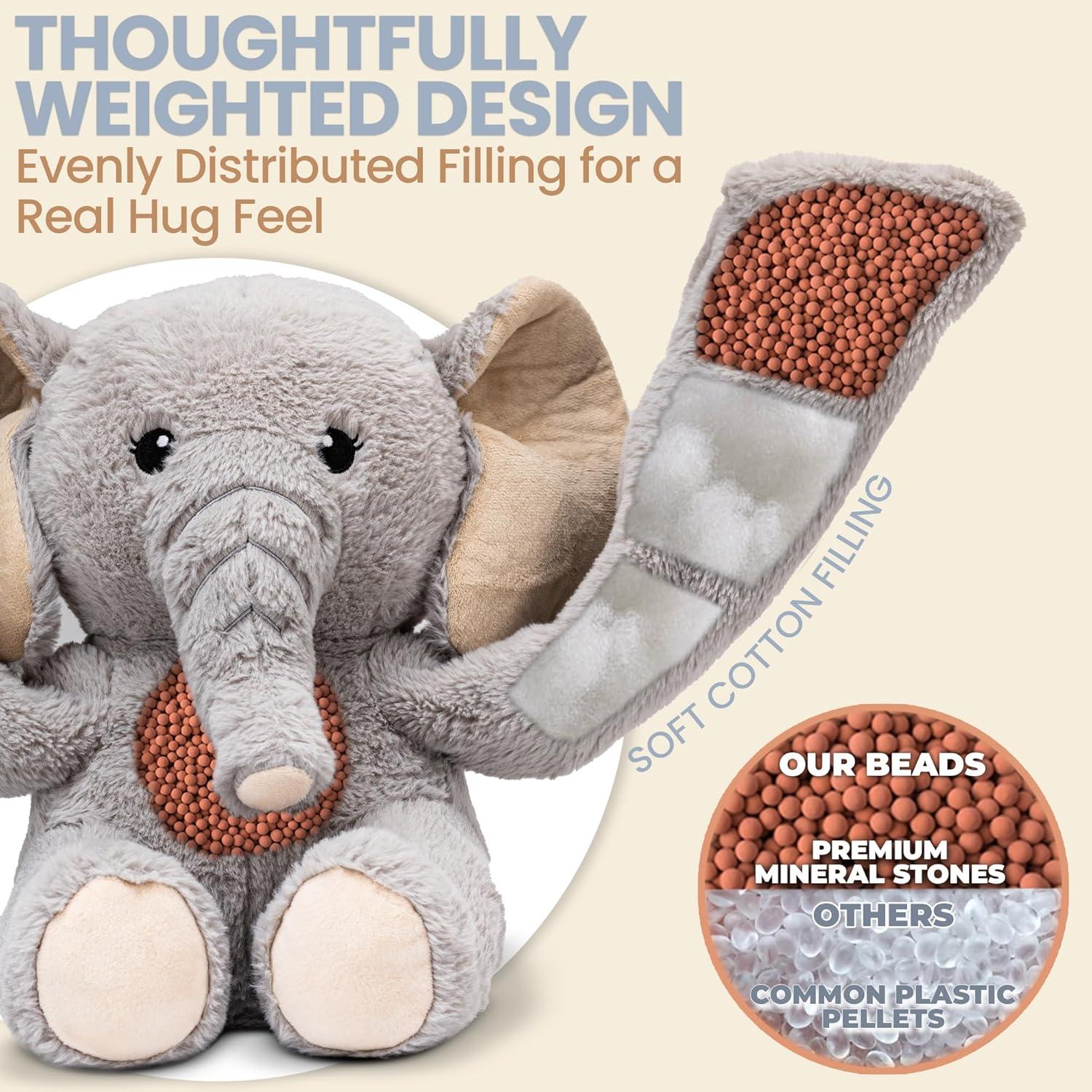Elefante de peluche Hathi Huggle Healers 2.04 kg 101.6 cm