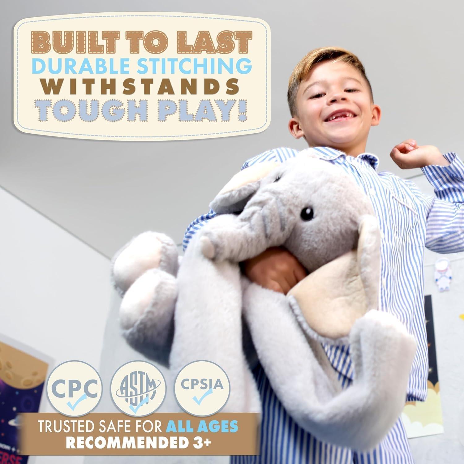 Elefante de peluche Hathi Huggle Healers 2.04 kg 101.6 cm