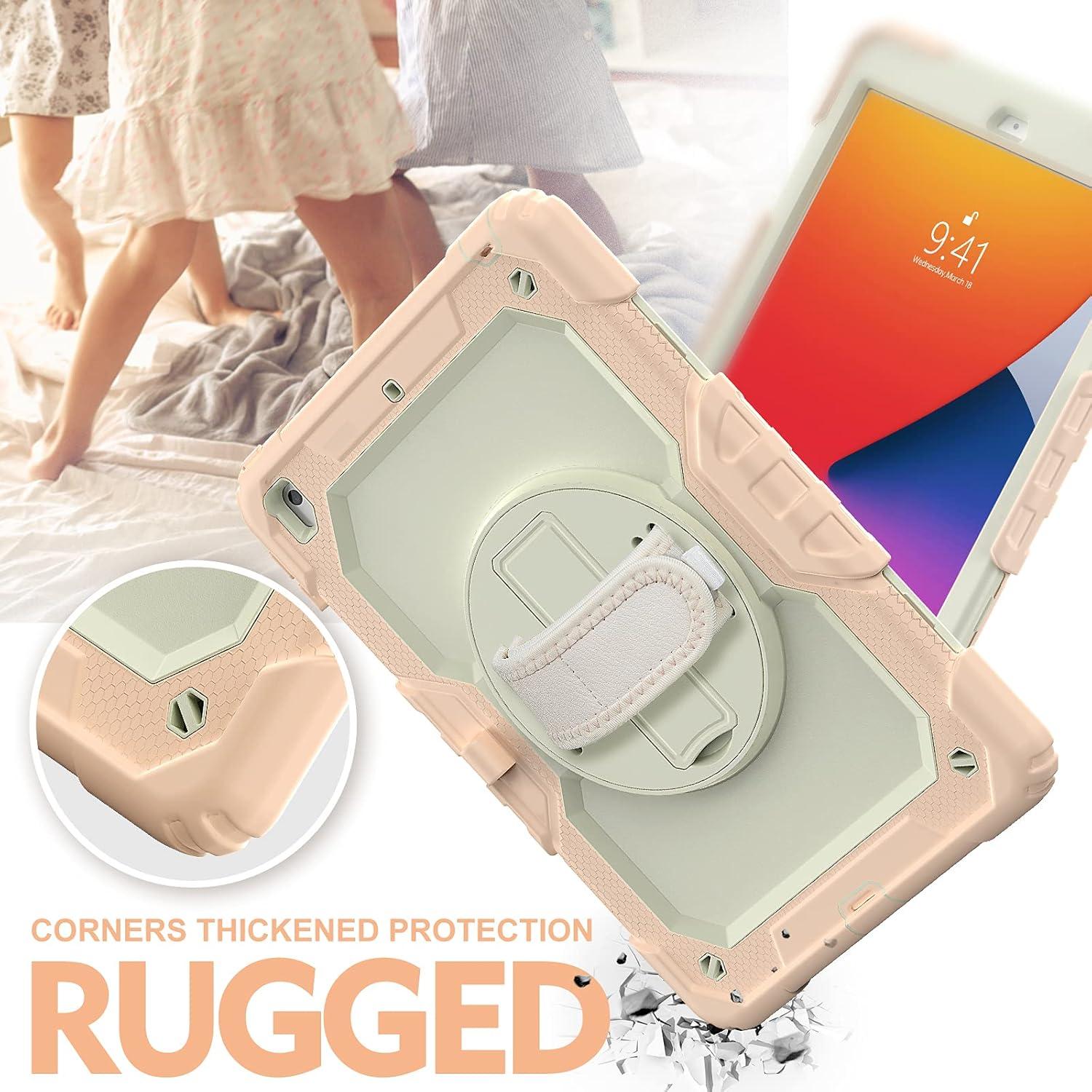 Funda BLOSOMEET Rosa para iPad 10.2" 9na/8va/7ma Gen con Protector