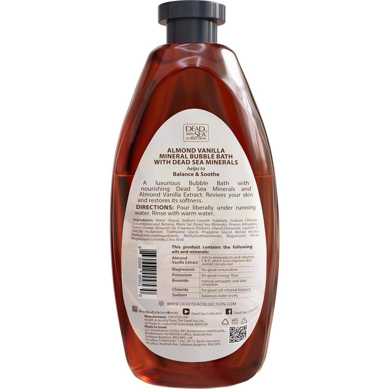 Baño de Burbujas Colección del Mar Muerto 2L Almendra Vainilla