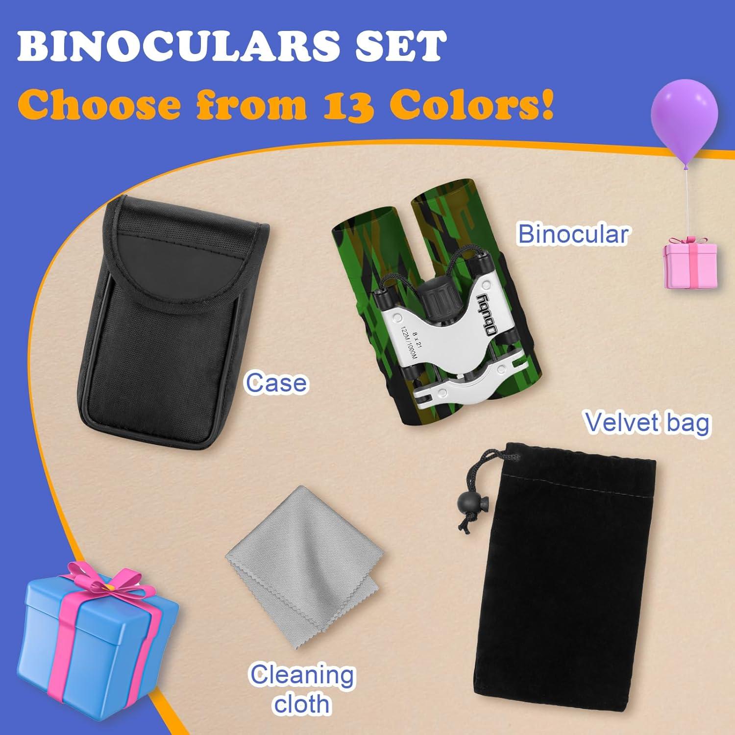 Binoculares Obuby 8x21 para Niños Compactos y Seguros