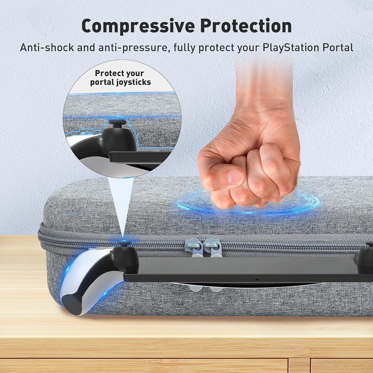 Foluck Set 3 en 1 Accesorios para PS Portal Gris