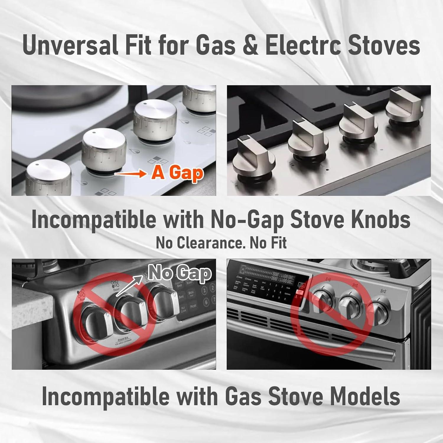 Child Safety Stove Knob Covers Fits knobs Under 1.56 inches in Diameter and 2.1 inches in Height Waterproof, Oil-Resistant, and Heat-Resistant (5-Pack)