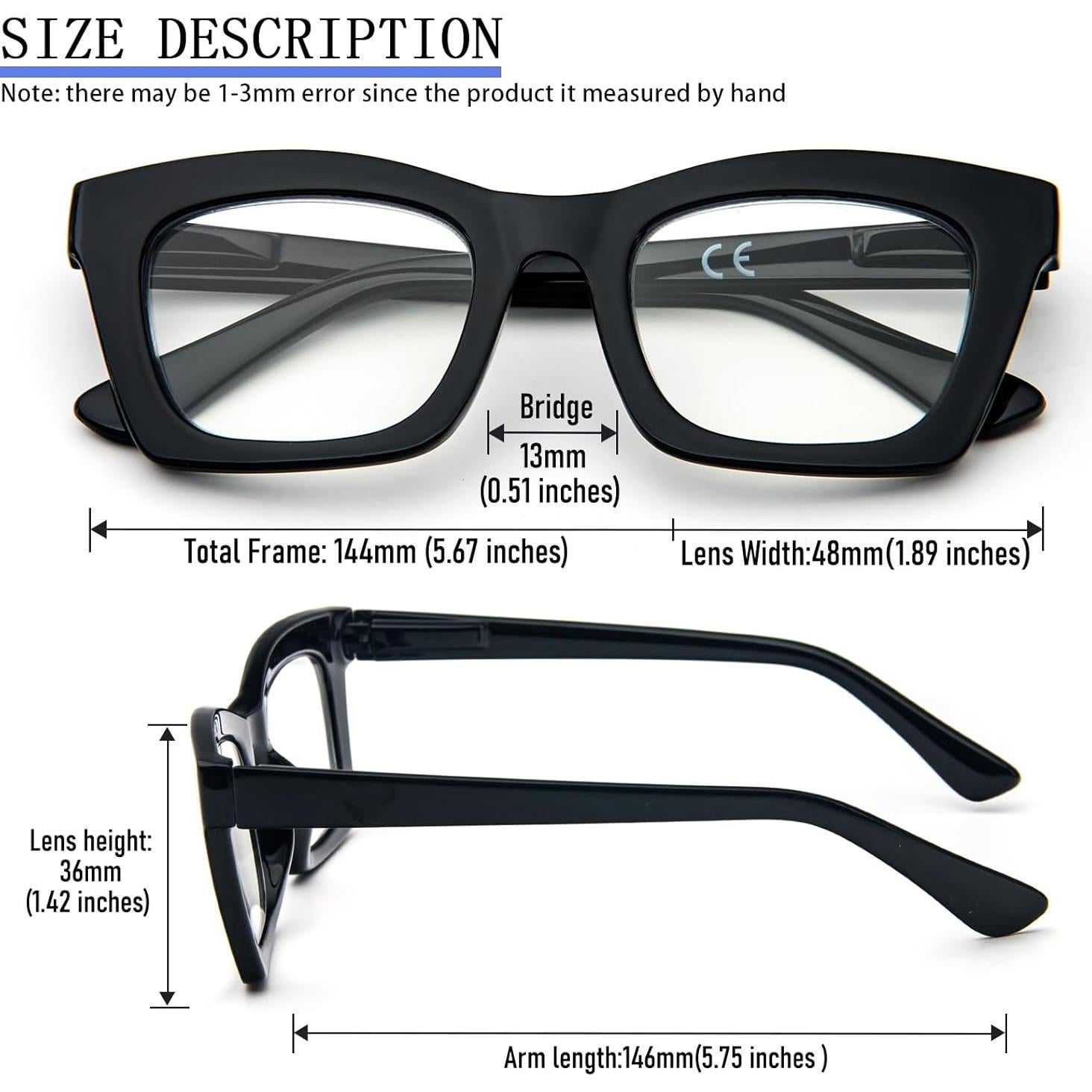 Gafas de lectura REAVEE para mujeres, bloqueo luz azul, 3 colores