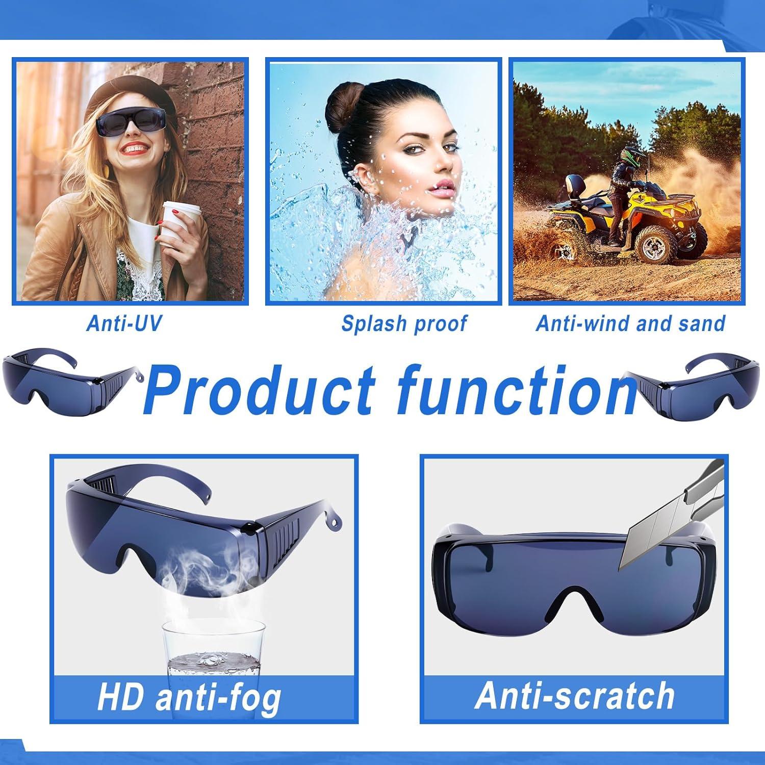 Gafas de Seguridad Kanayu 50 Pares Anti Niebla y Rayones