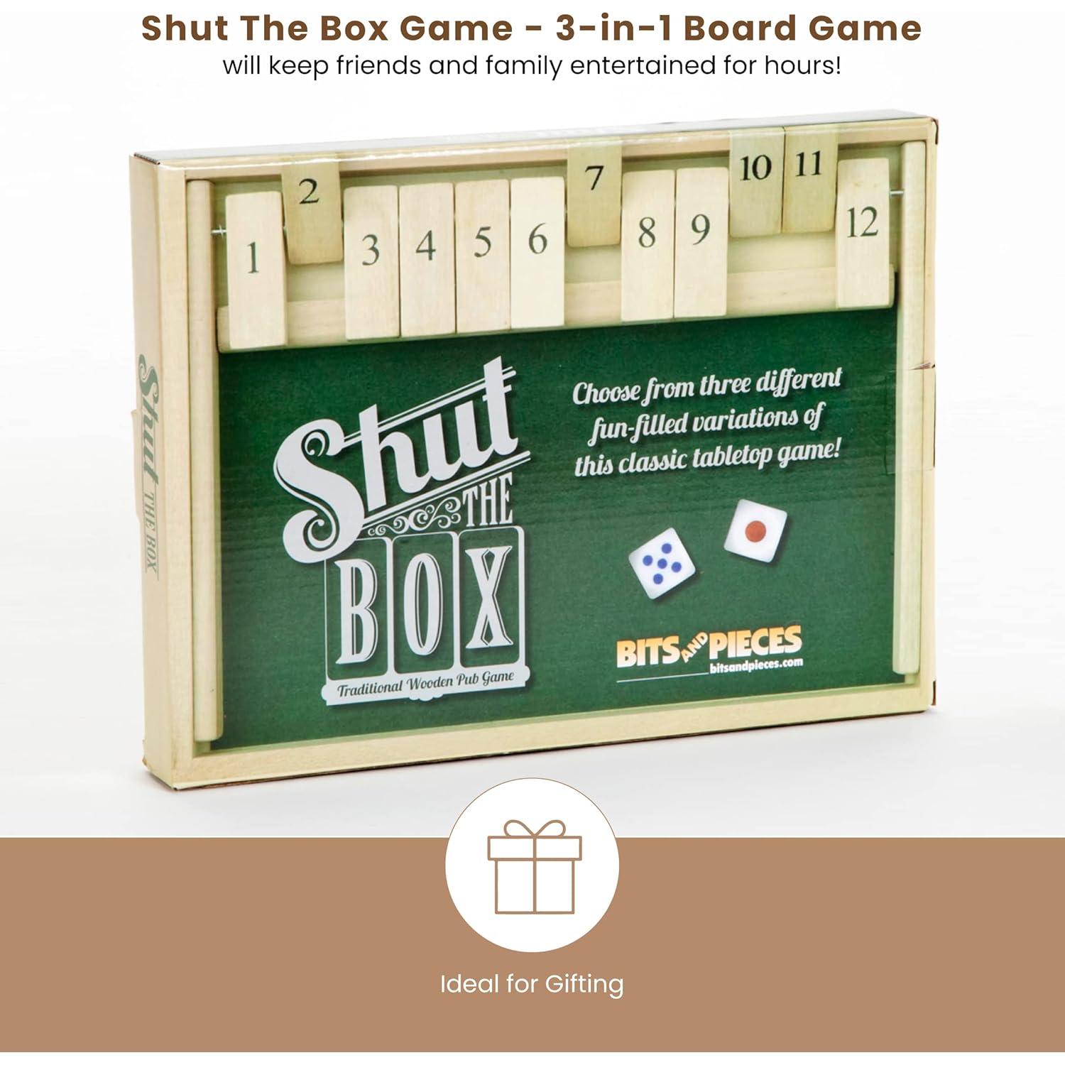 Juego de Mesa 3-en-1 Cierra La Caja Bits y Piezas - Madera