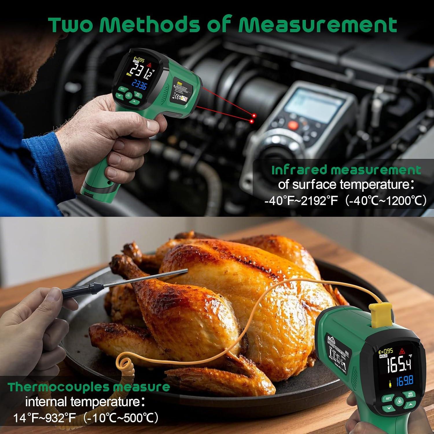 Pistola Termómetro Infrarrojo SQECH IR05 -40°C a 1200°C