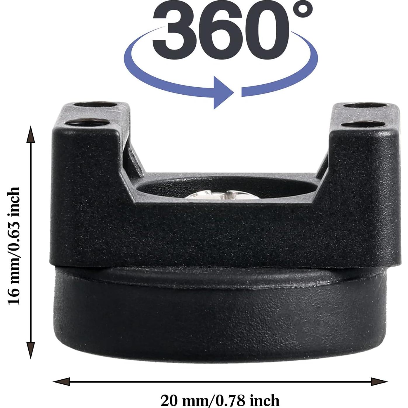 Soporte Magnético para Bridas Yookeer - 10 Piezas, 22 mm