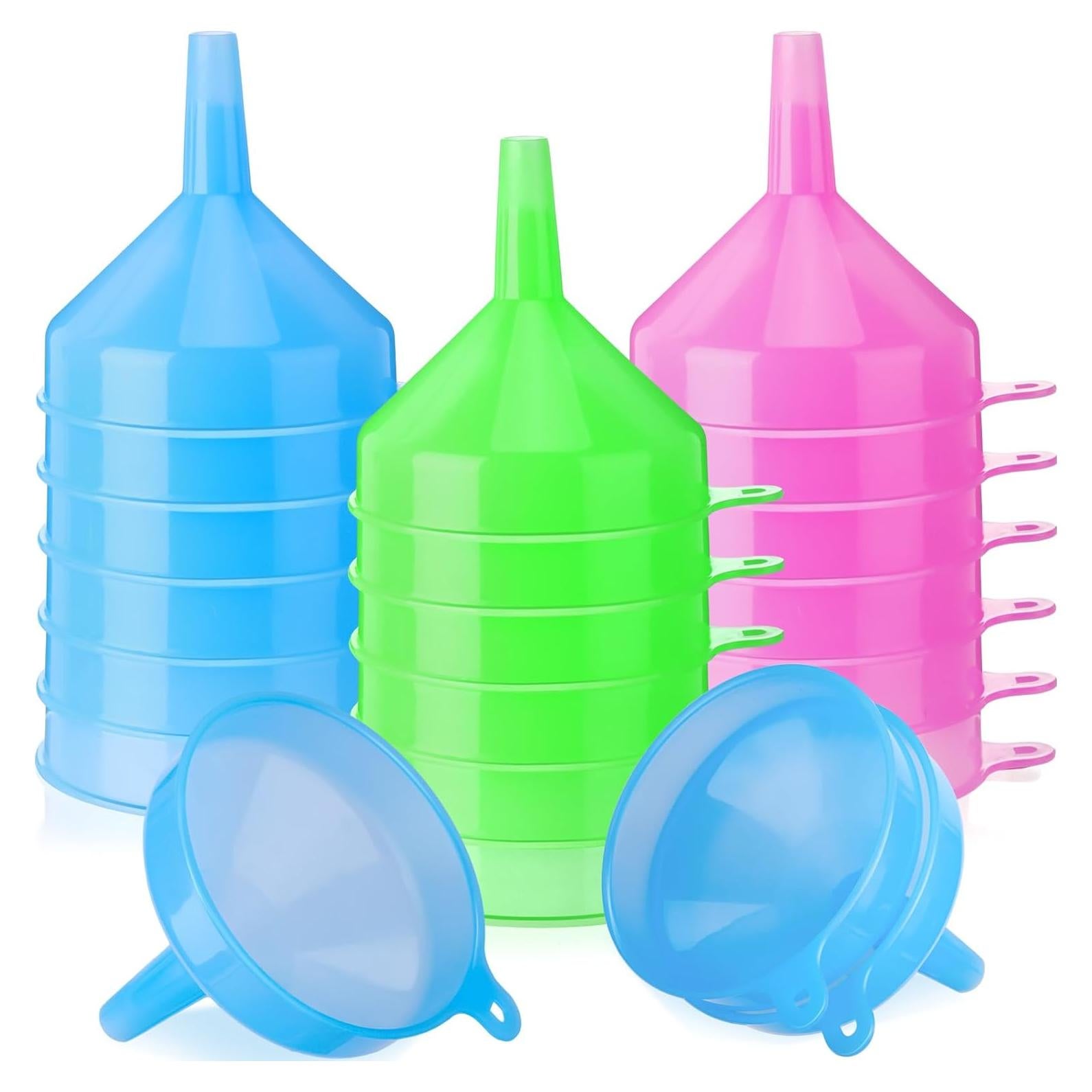 Juego de 9 Embudos Plásticos Honeydak 11.94 cm Boca Ancha