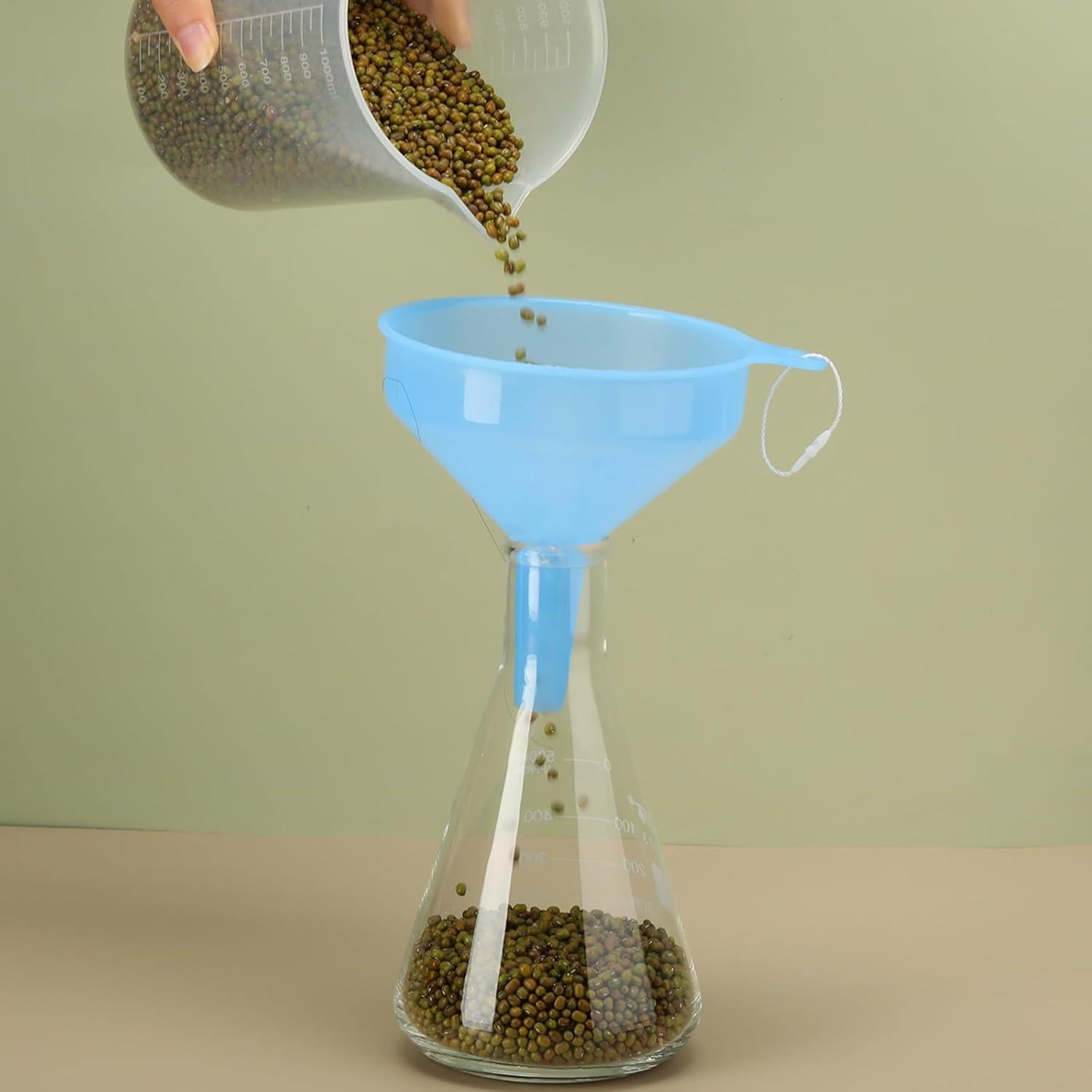 Juego de 9 Embudos Plásticos Honeydak 11.94 cm Boca Ancha