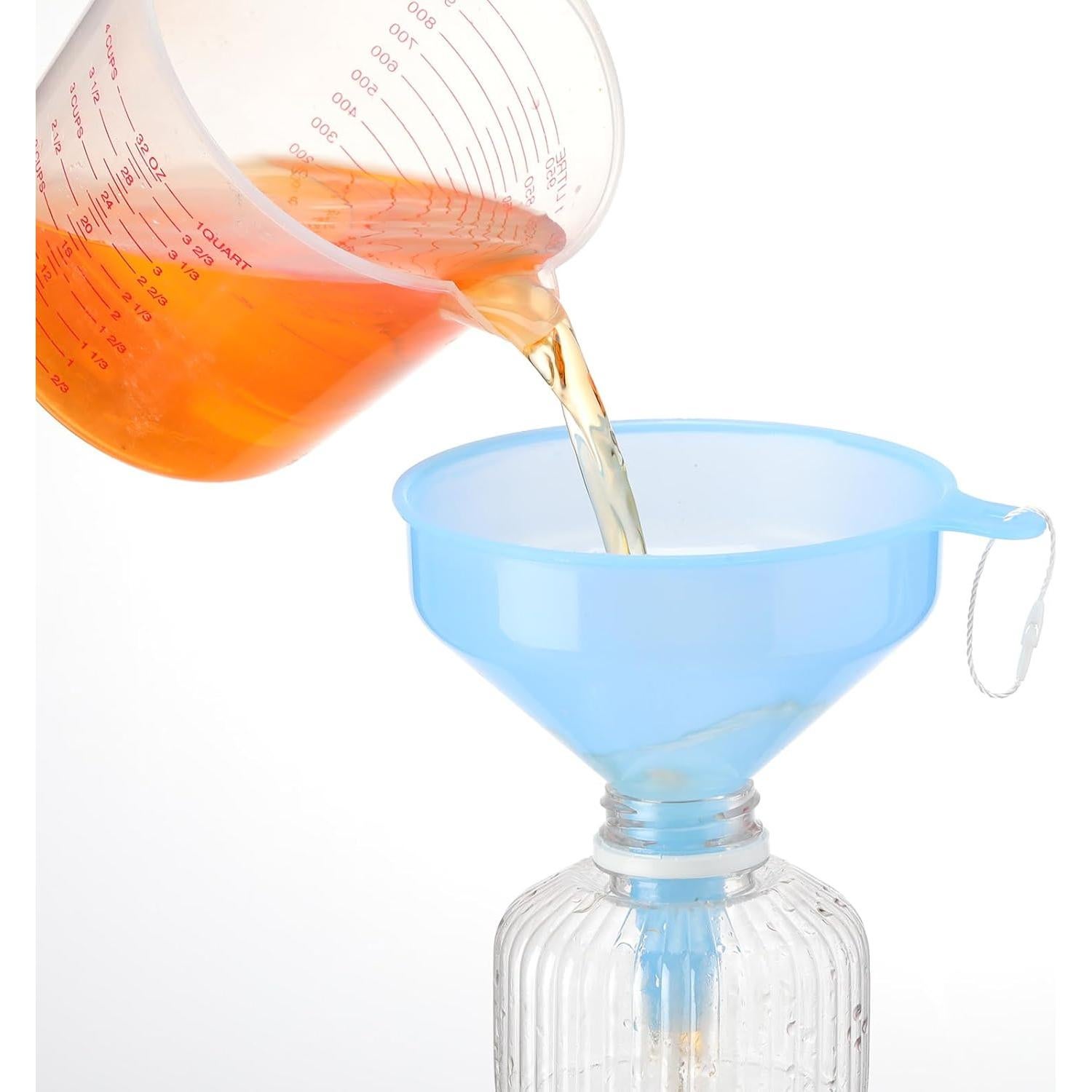 Juego de 9 Embudos Plásticos Honeydak 11.94 cm Boca Ancha