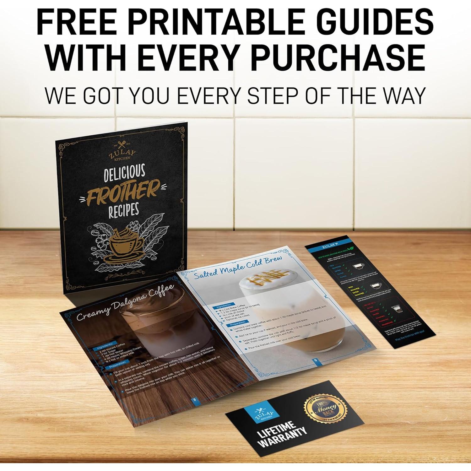 Batidor de Leche Zulay Doble Eléctrico 360W Negro/Cobre