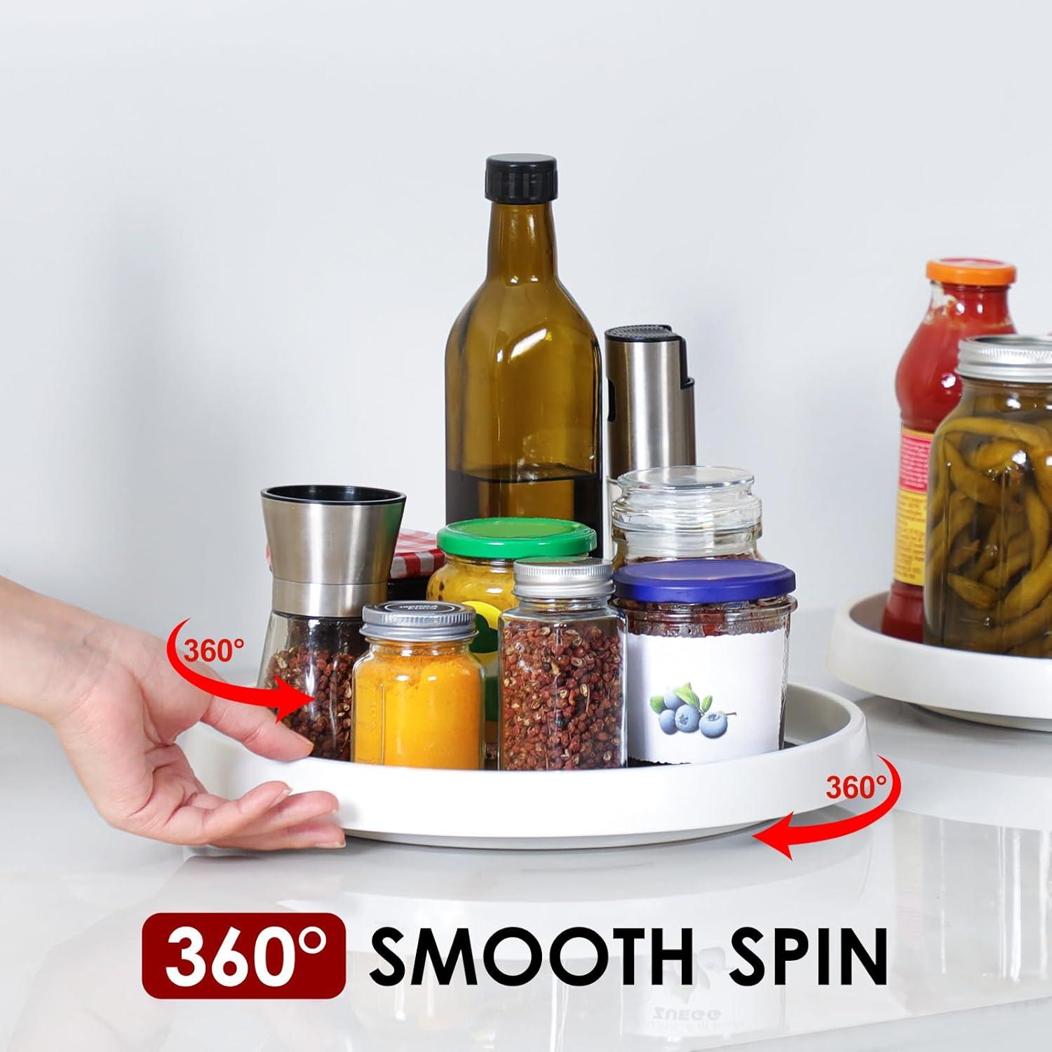 Set de 2 Organizadores Lazy Susan 25 cm Antideslizantes LANDNEOO