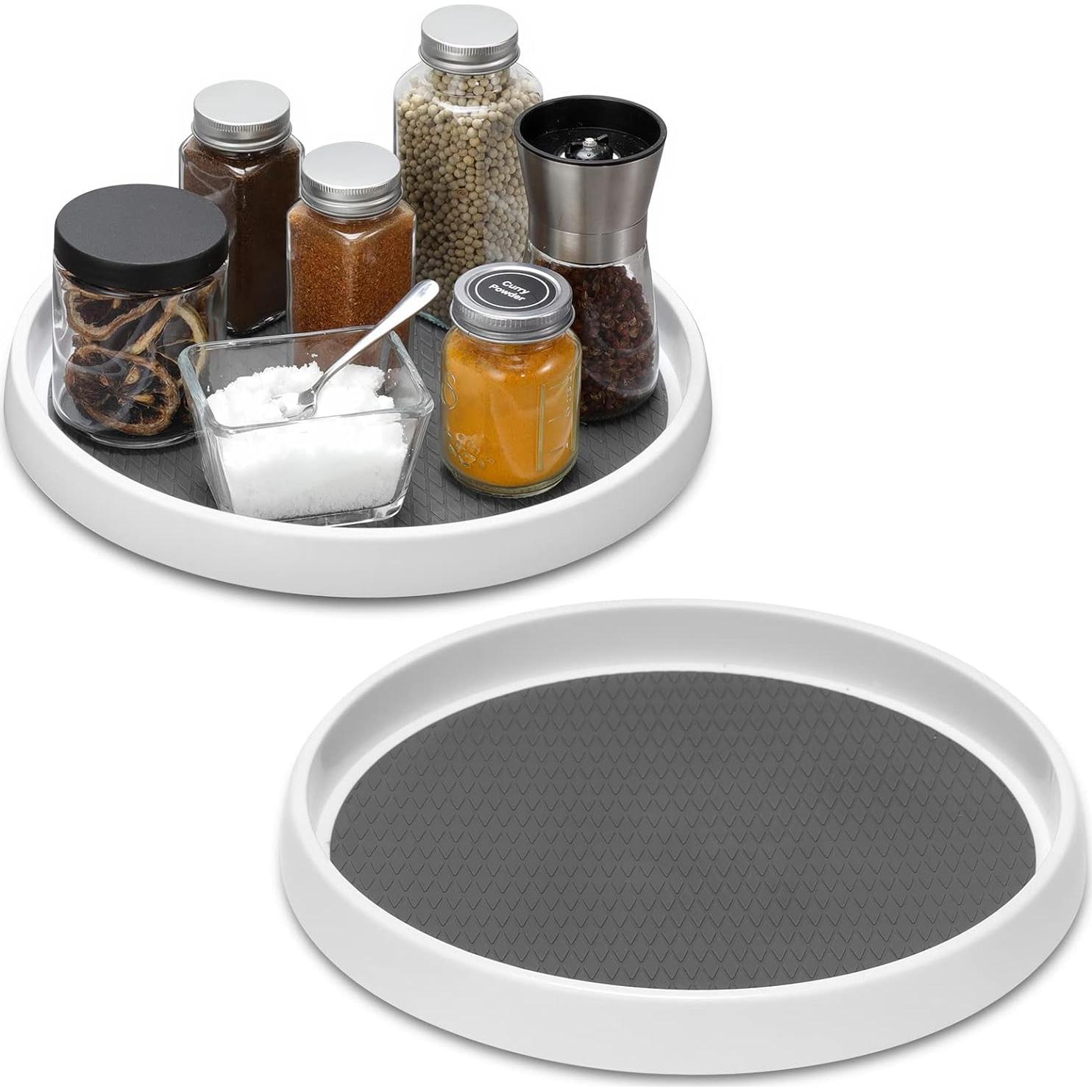 Set de 2 Organizadores Lazy Susan 25 cm Antideslizantes LANDNEOO