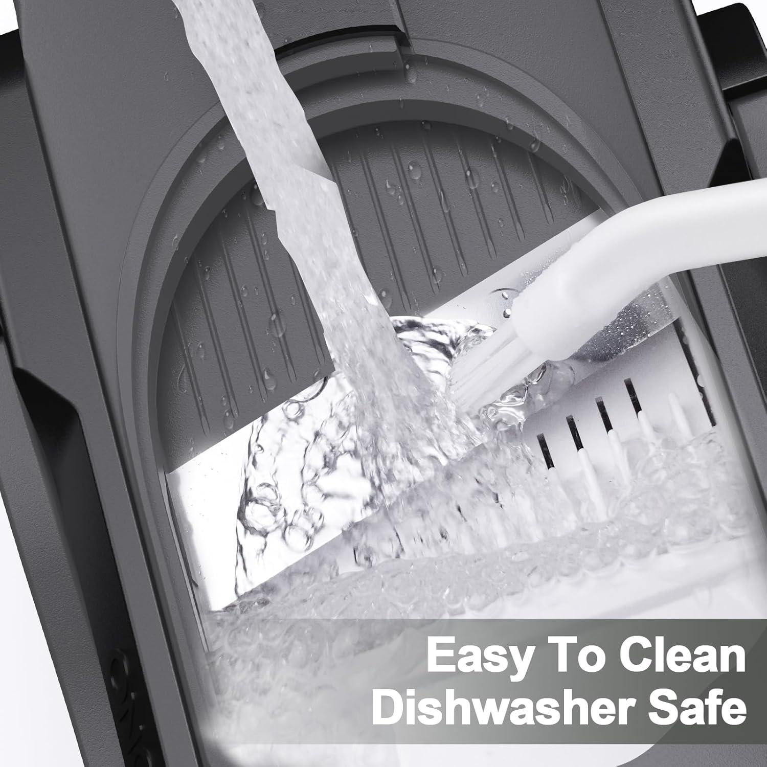 Rebanador Mandolina Jonscook Negro 5 en 1 Grosor Ajustable 0-8mm