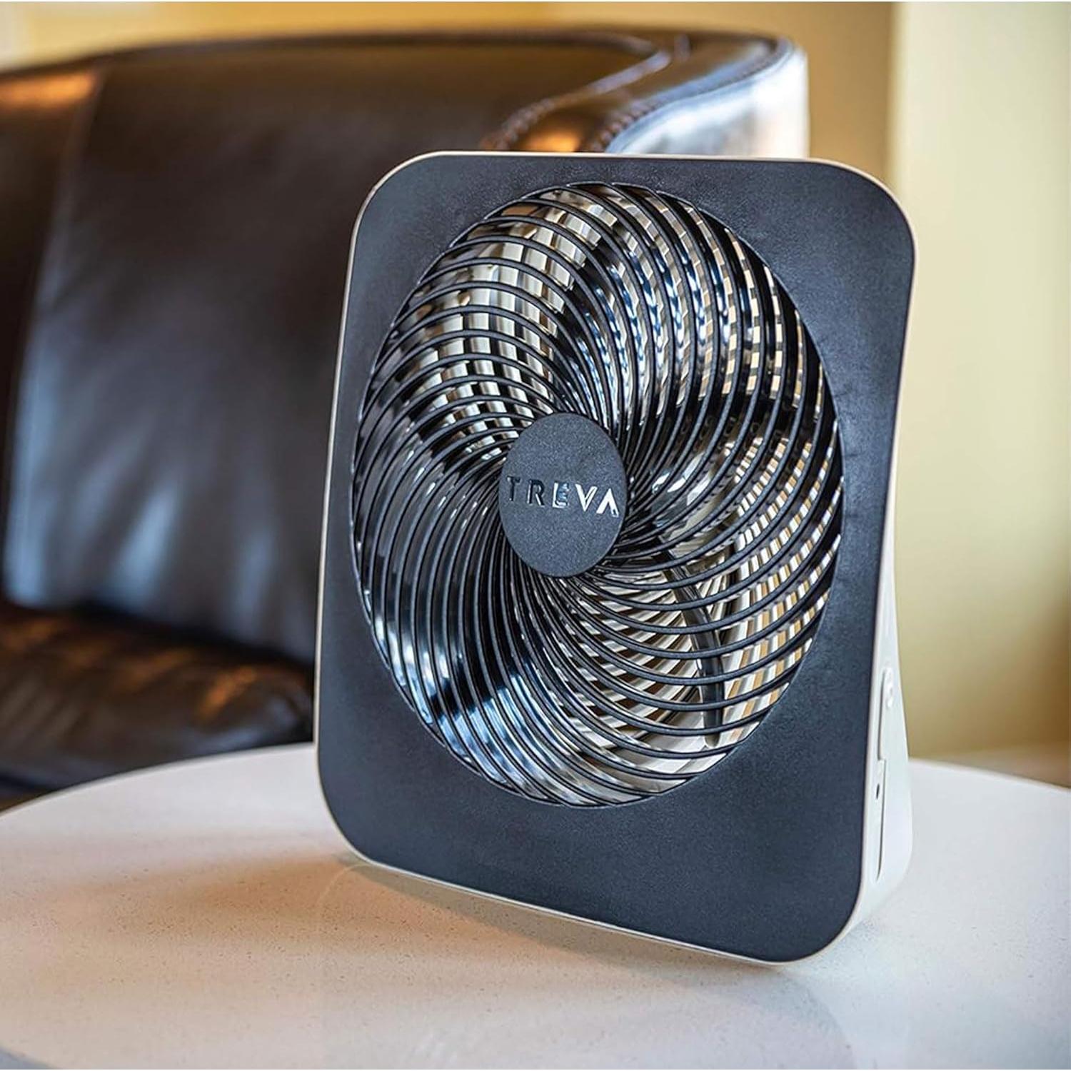 Ventilador Portátil Treva 25,4 cm 2 Velocidades Batería/CA