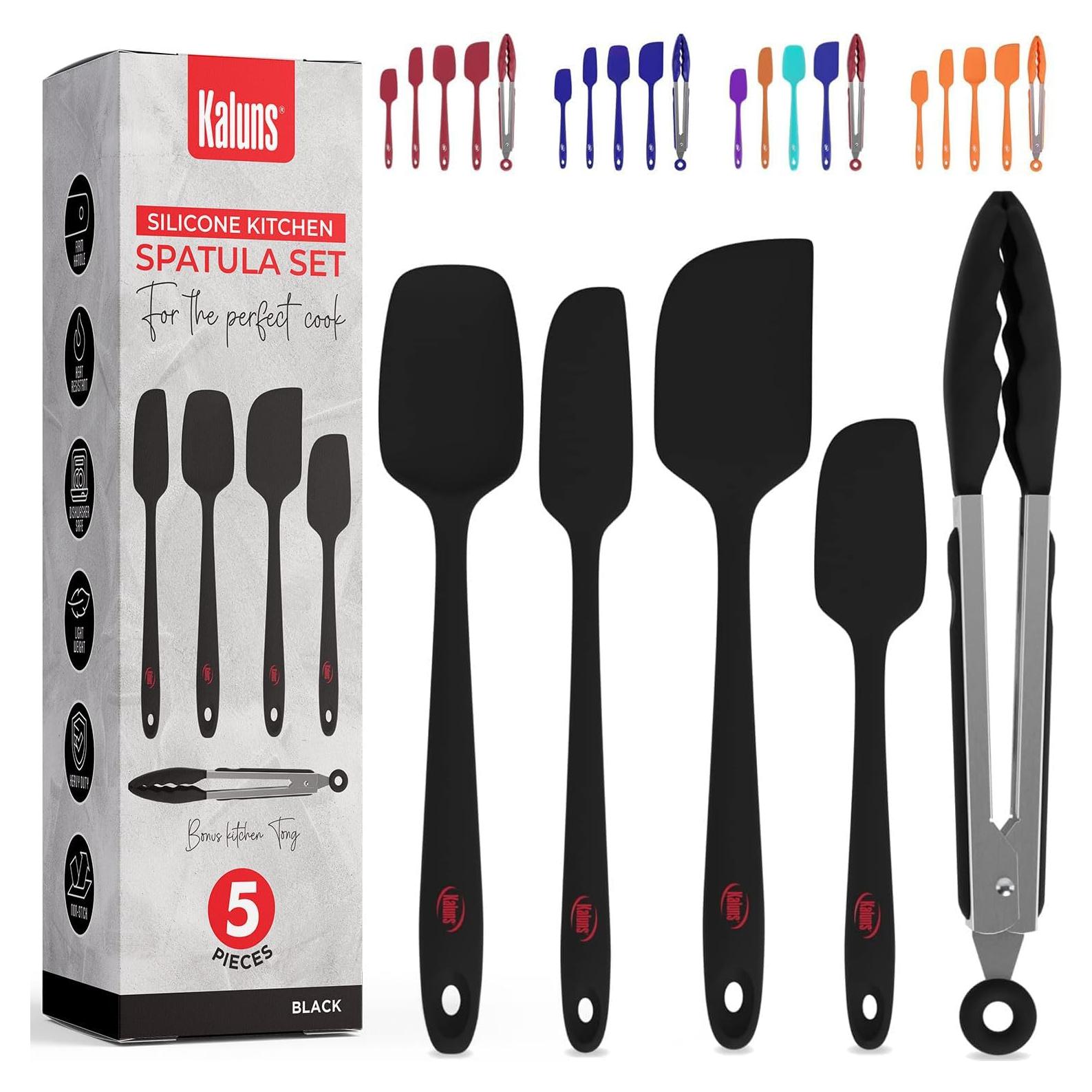 Juego de Espátulas de Silicona Kaluns 5 Piezas Resistente al Calor