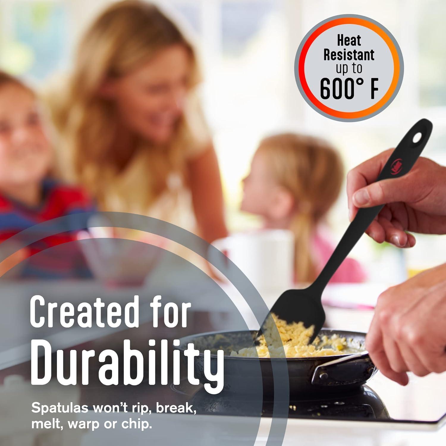 Juego de Espátulas de Silicona Kaluns 5 Piezas Resistente al Calor