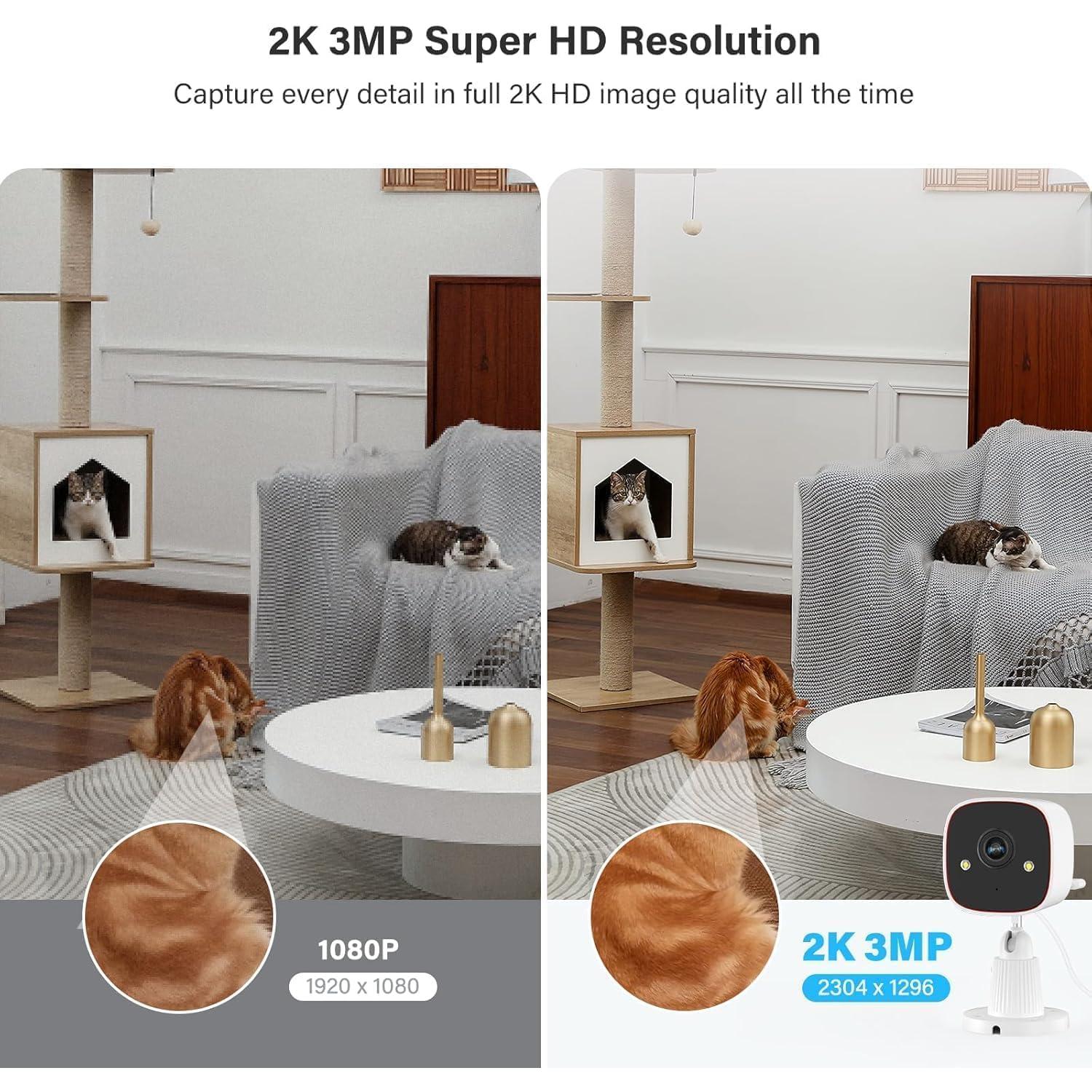 Cámara de Seguridad Exterior Jennov 2K WiFi Doble Banda IP66