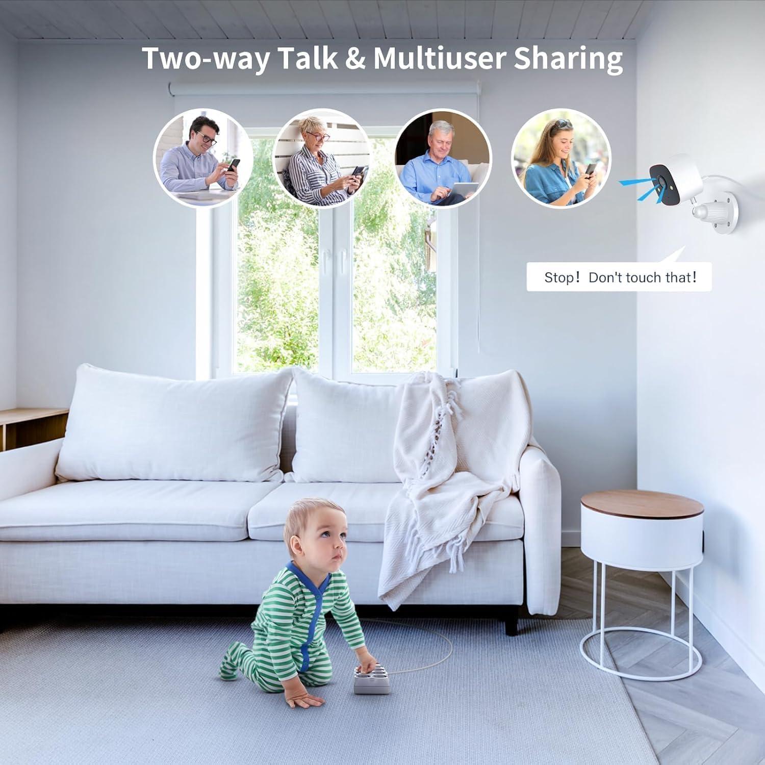 Cámara de Seguridad Exterior Jennov 2K WiFi Doble Banda IP66