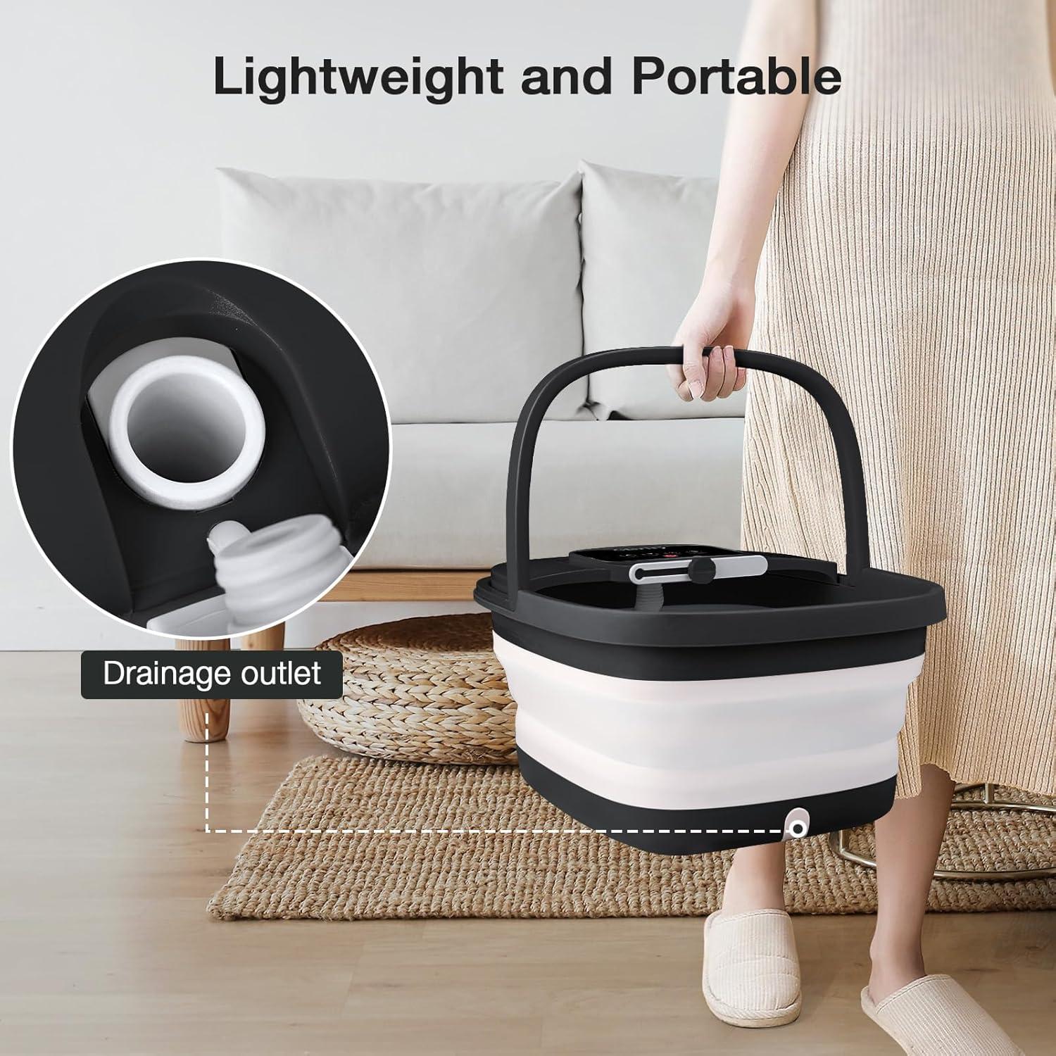 Spa de pies HOSPAN plegable con calor y masaje shiatsu