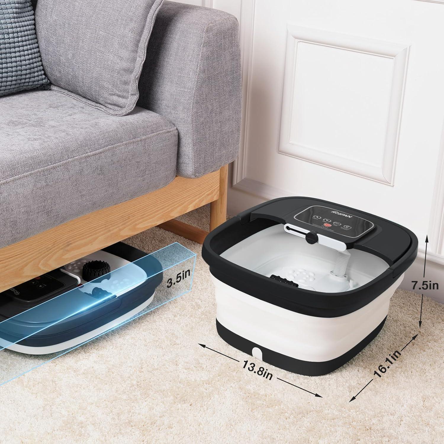 Spa de pies HOSPAN plegable con calor y masaje shiatsu