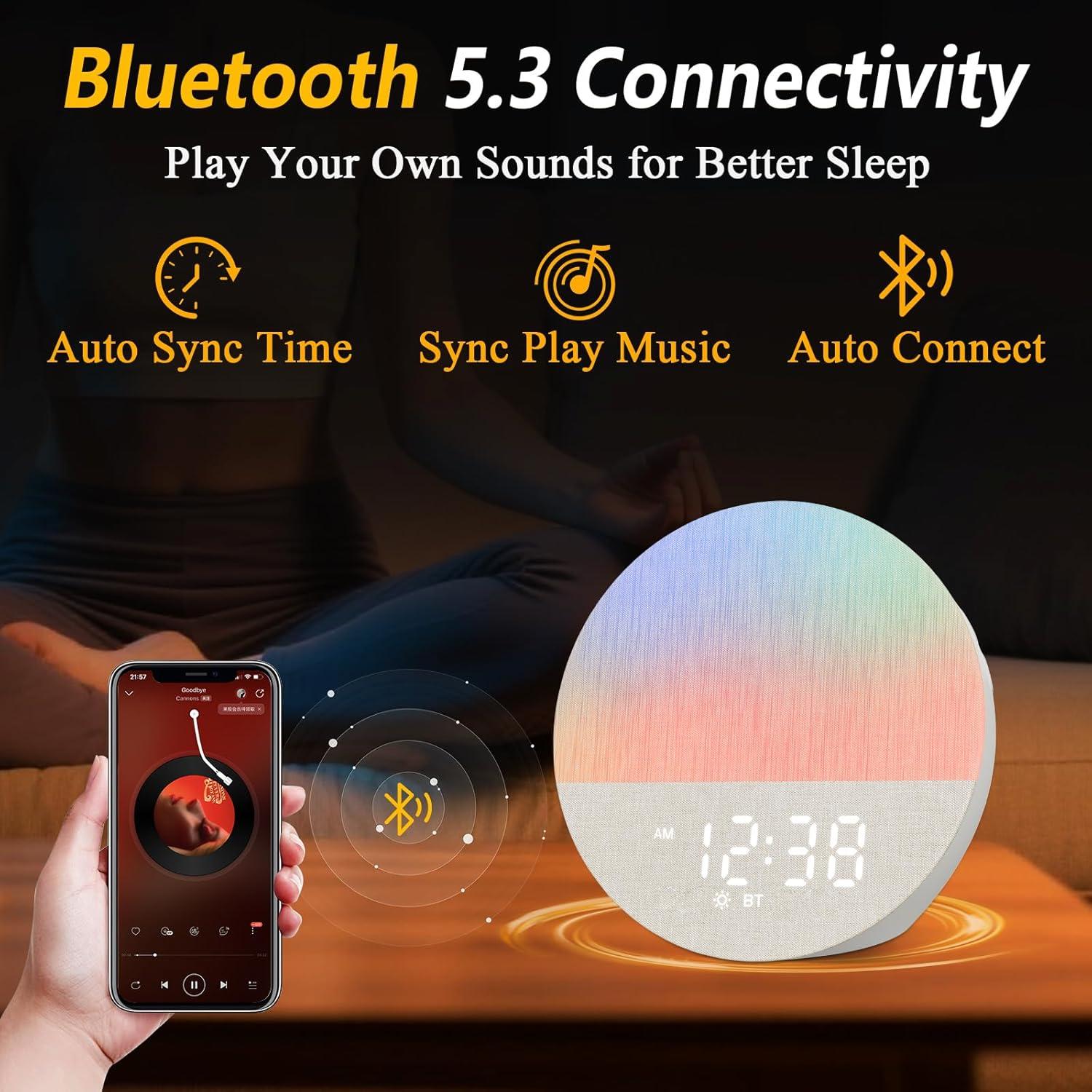 Despertador de Amanecer Bluetooth Shenzhenshi YF04 Gris 30 Sonidos