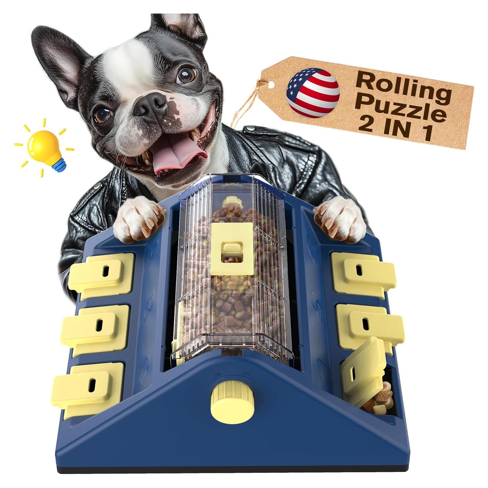 Juguete Rompecabezas Interactivo KADTC 2 en 1 para Perros Medianos