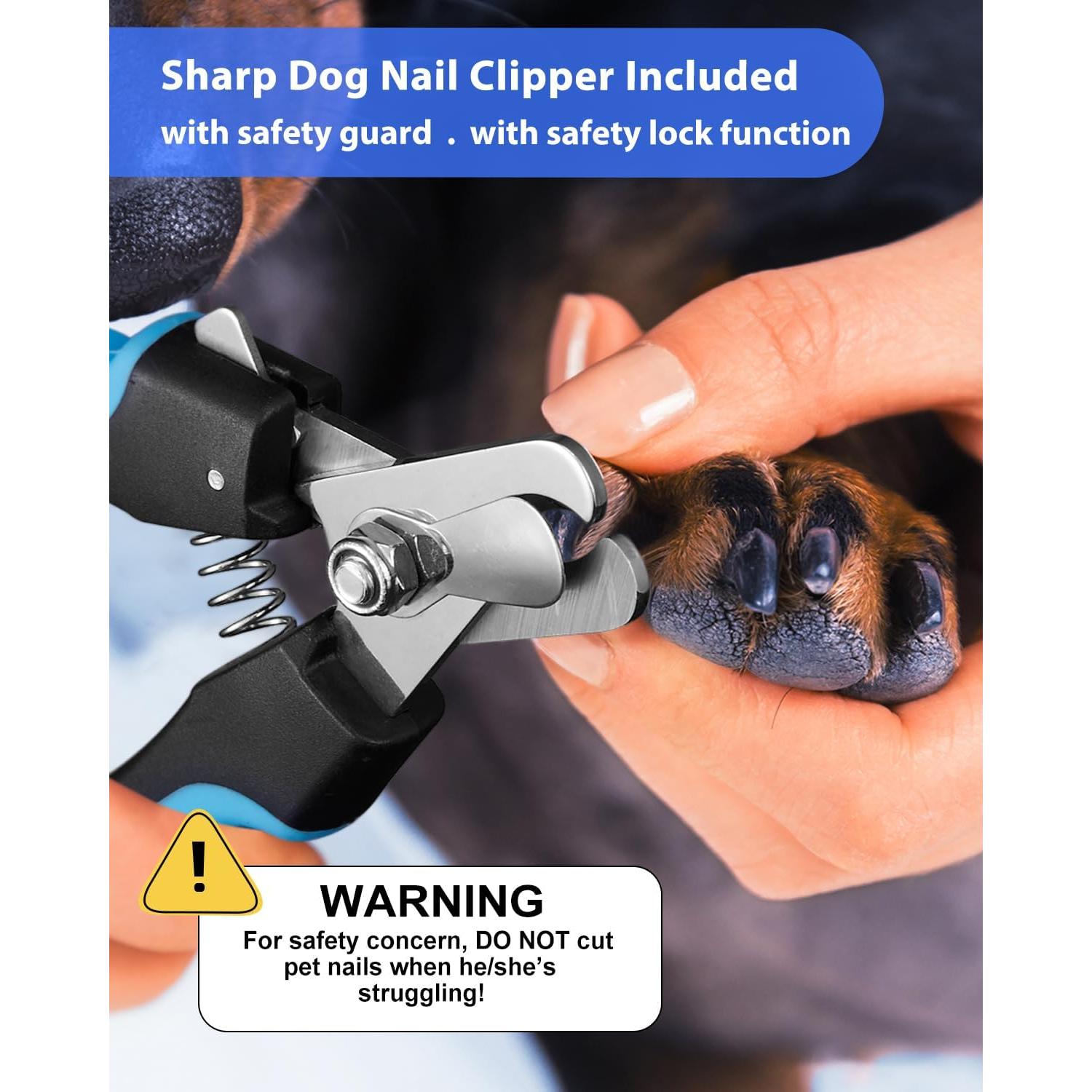 Kit Cortadores de Uñas para Perros Yabife con Molinillo LED