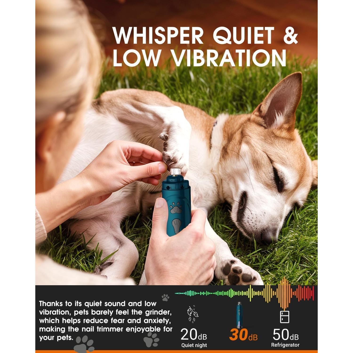 Kit Cortadores de Uñas para Perros Yabife con Molinillo LED