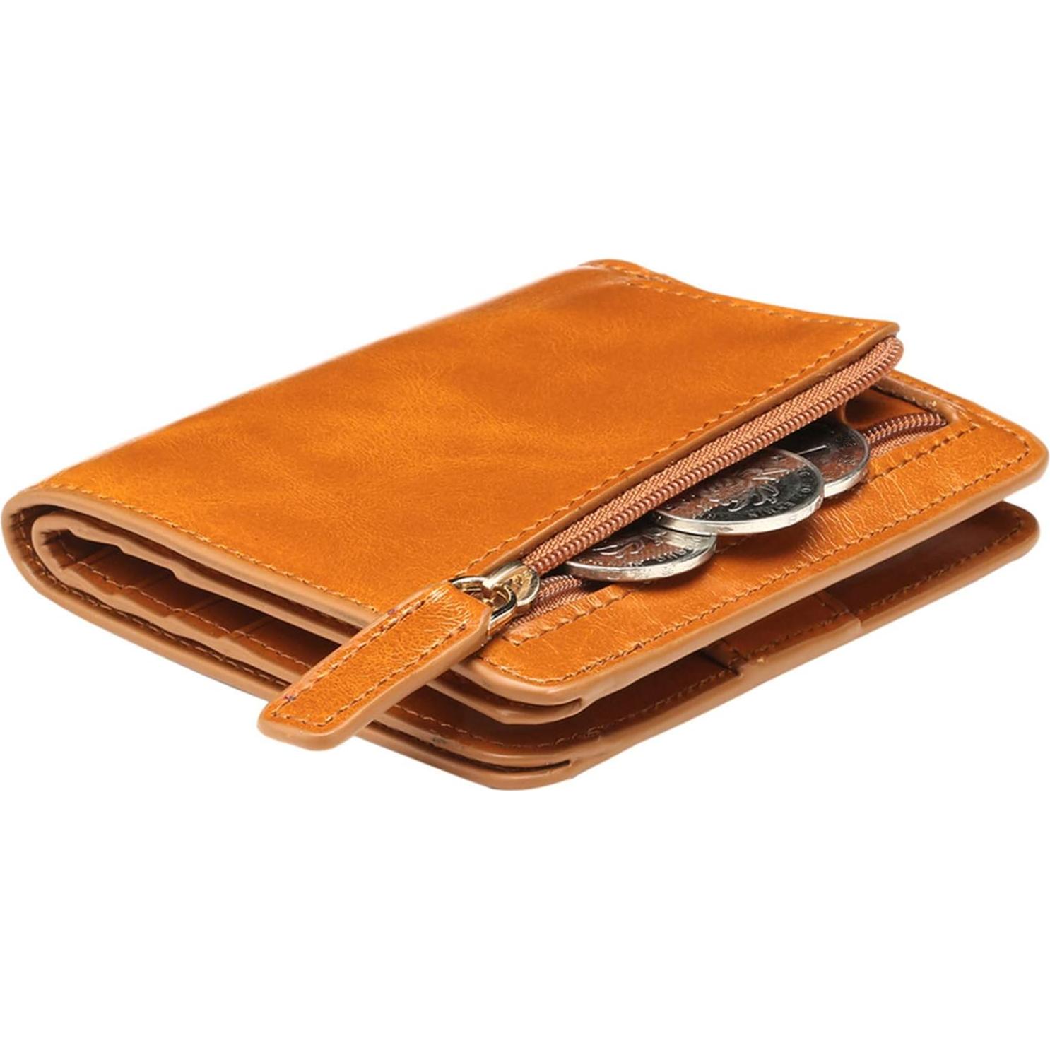 Billetera de Cuero Itslife RFID Compacta para Mujeres