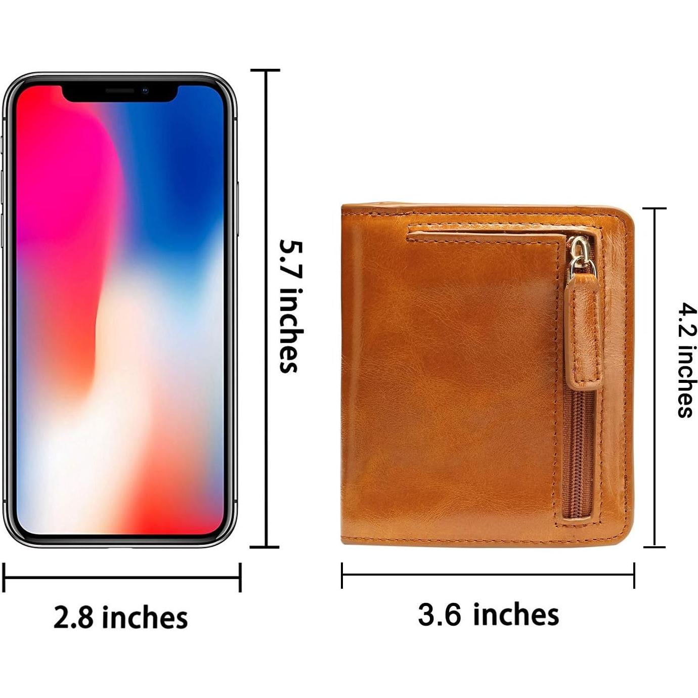 Billetera de Cuero Itslife RFID Compacta para Mujeres