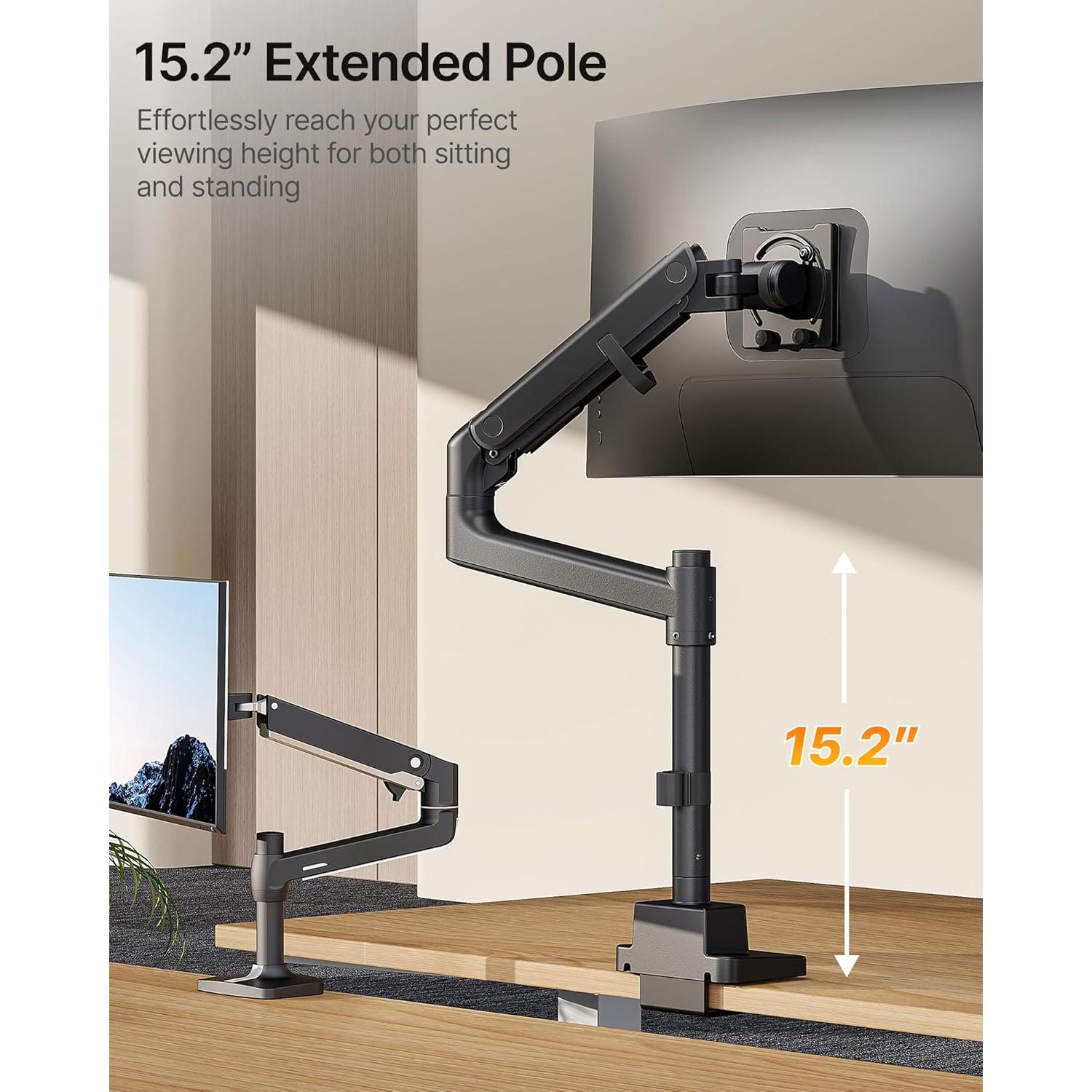 Soporte de Monitor Ultrawide monTEK MA1001PBK 17-57" Negro