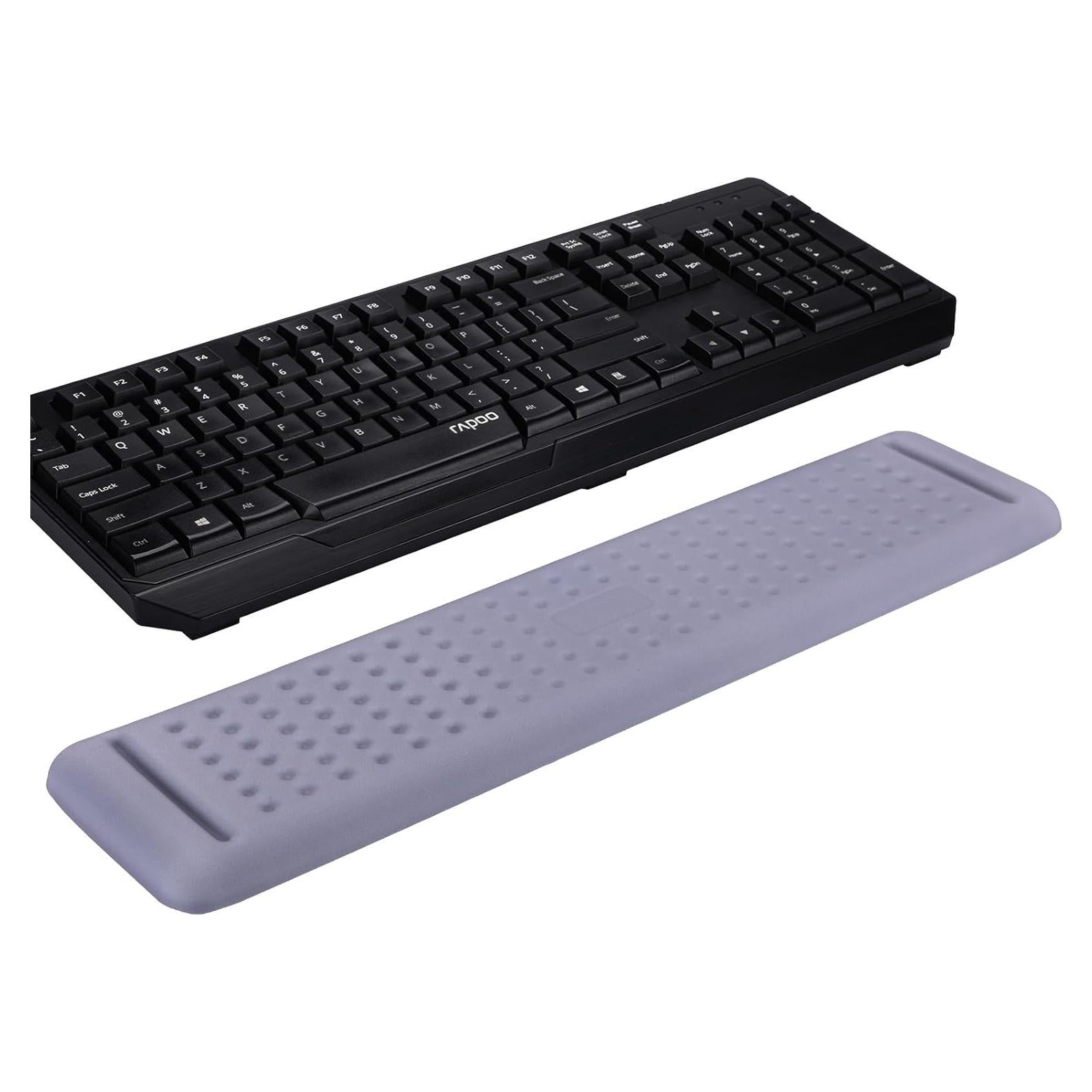 Reposamuñecas Ergonómico Aelfox Grande Espuma Viscoelástica Gris