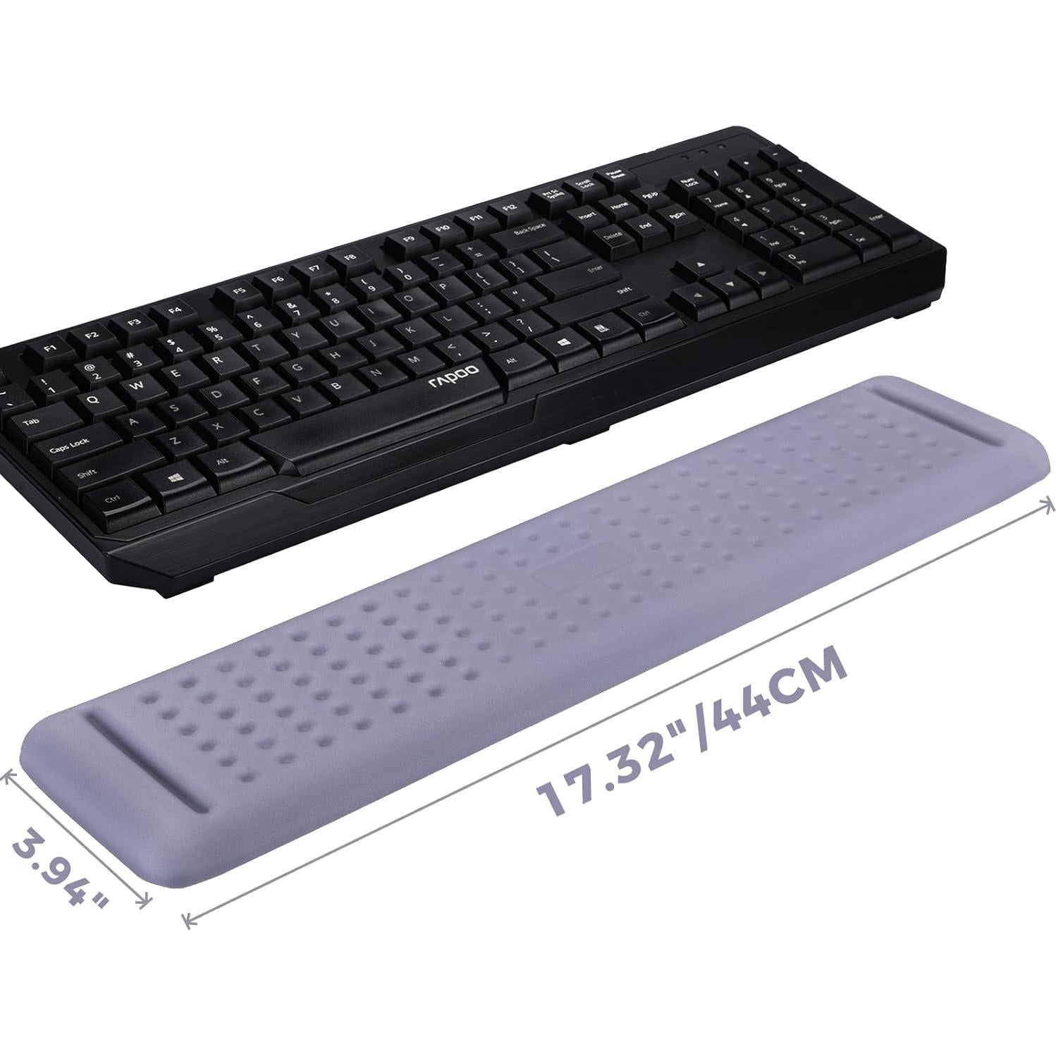 Reposamuñecas Ergonómico Aelfox Grande Espuma Viscoelástica Gris