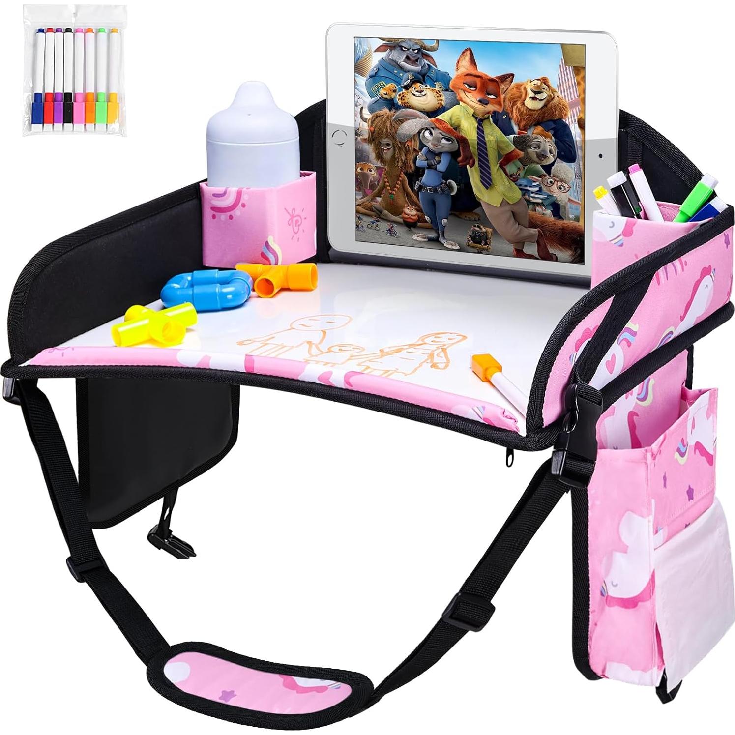 Bandeja de Viaje para Niños WENRENER 43.2x34.3cm Rosa 2PCS