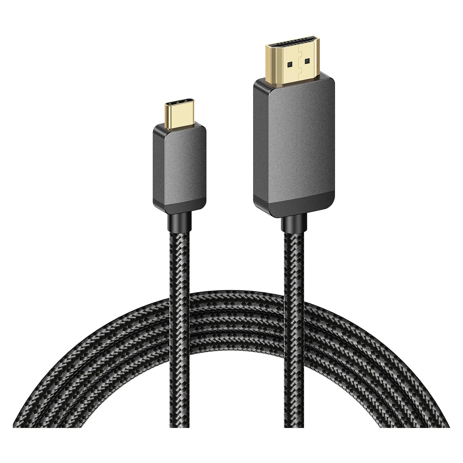 Cable USB C a HDMI 1.83m Vorothin 4K 30Hz Compatible iPhone 16