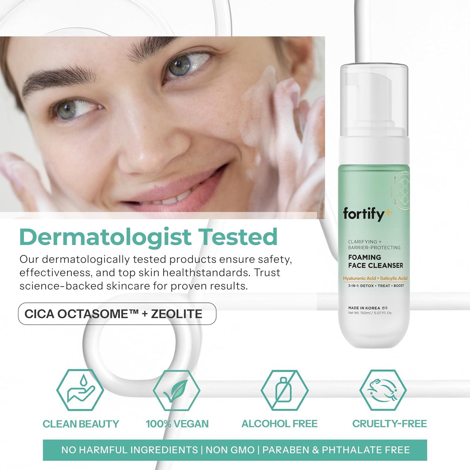 Limpiador Facial 3 en 1 Fortify Skincare - 150 ml - Piel Grasa