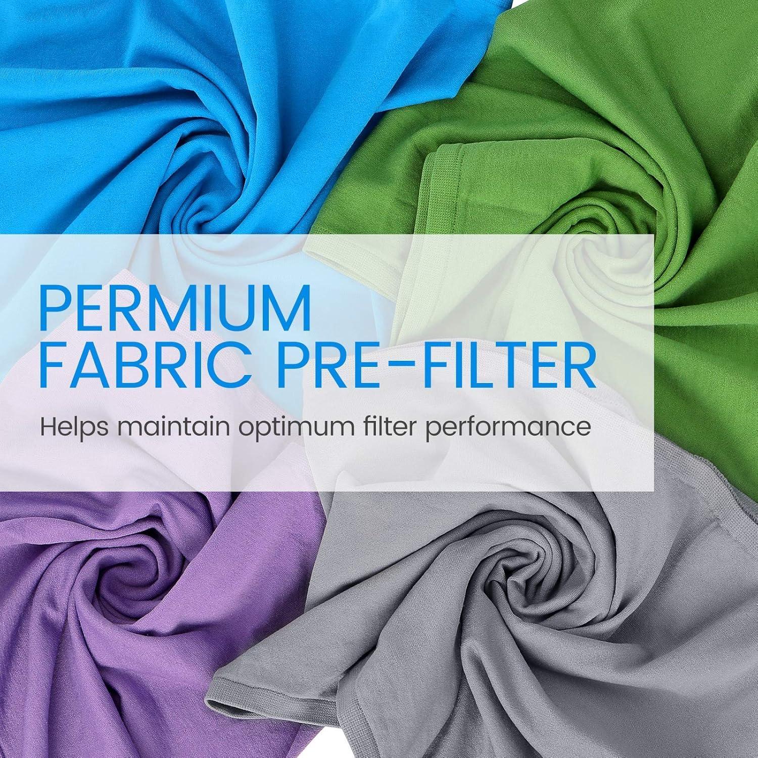 Paquete de 4 filtros prelavables Cabiclean 211+ para purificador Blueair