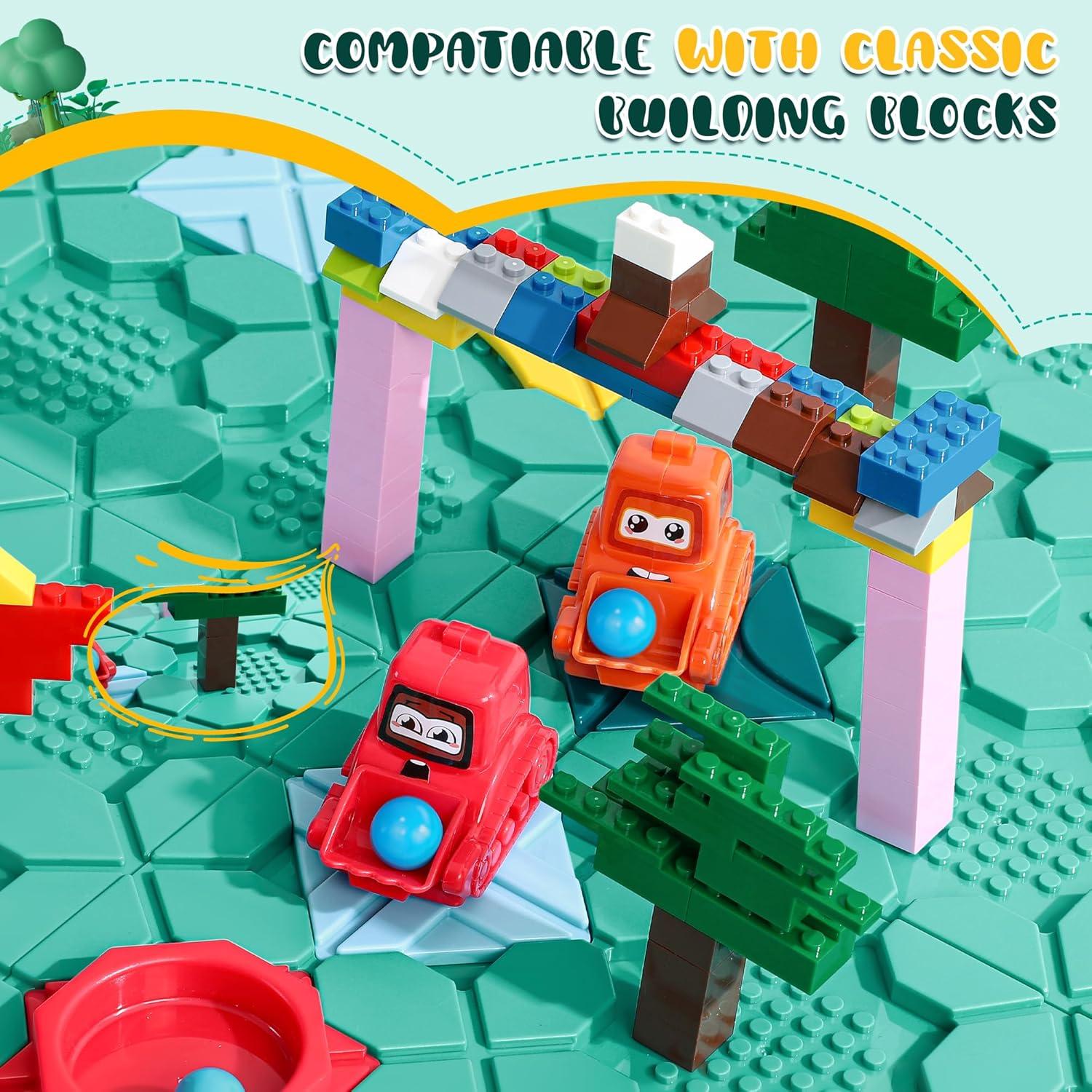 Juguete Constructor de Caminos Lógicos FYGURSO 50PCS Azul